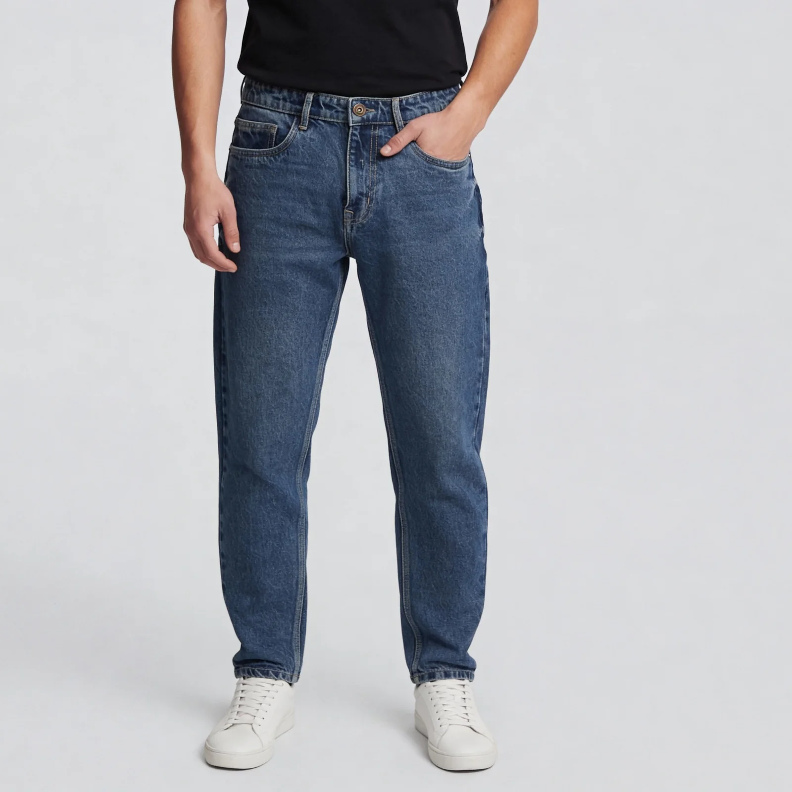 Full Length Stone Washed Jeans - Image 12