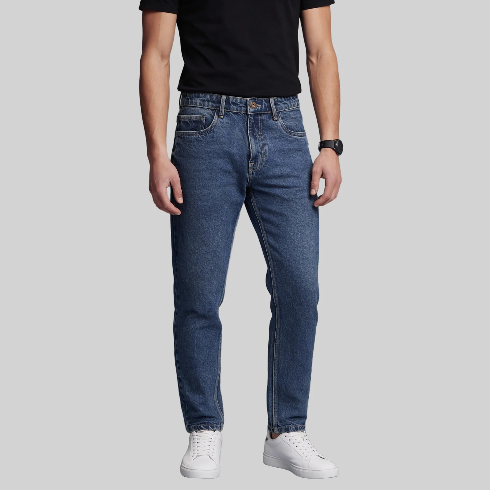 Full Length Stone Washed Jeans - Image 15