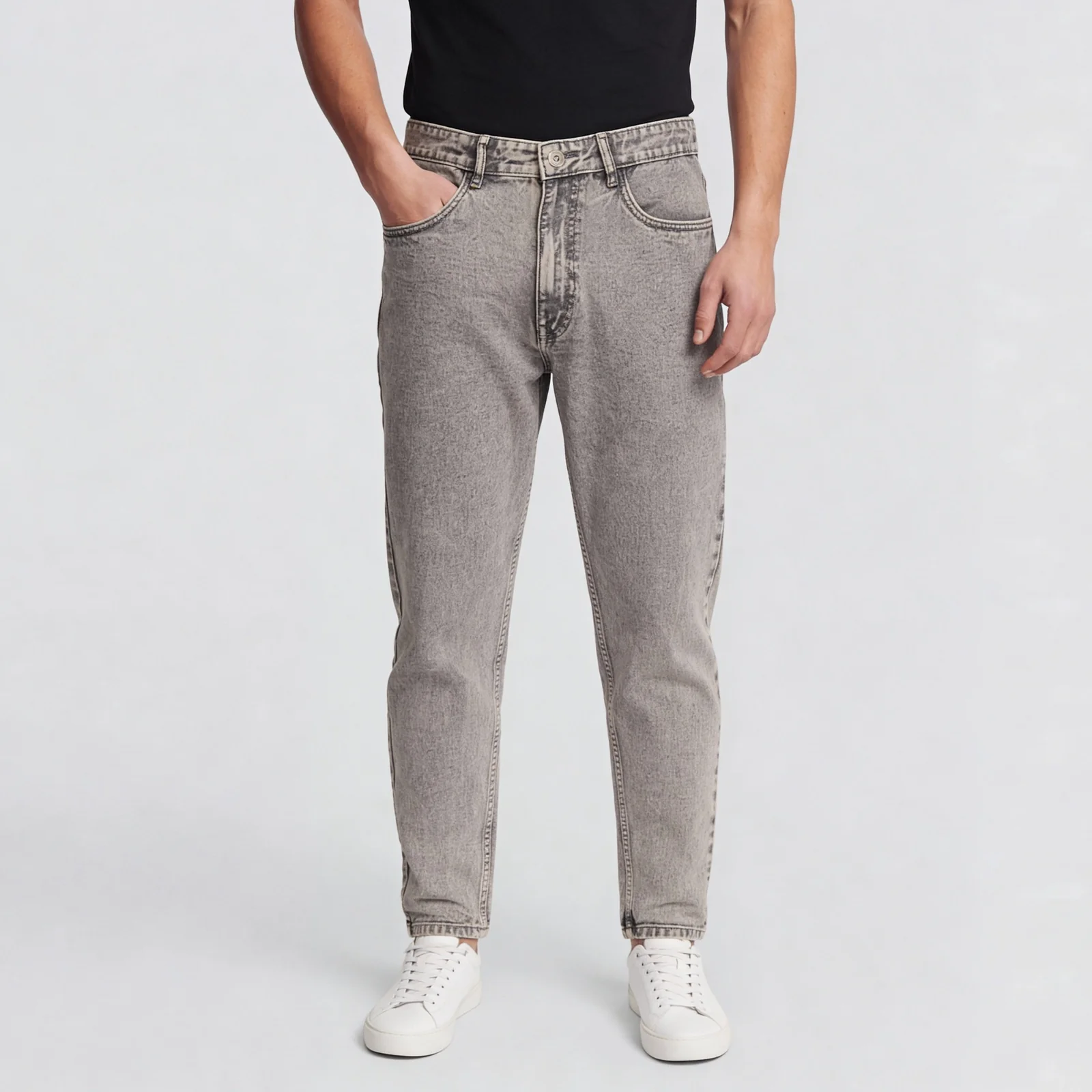 Full Length Stone Washed Jeans - Image 2