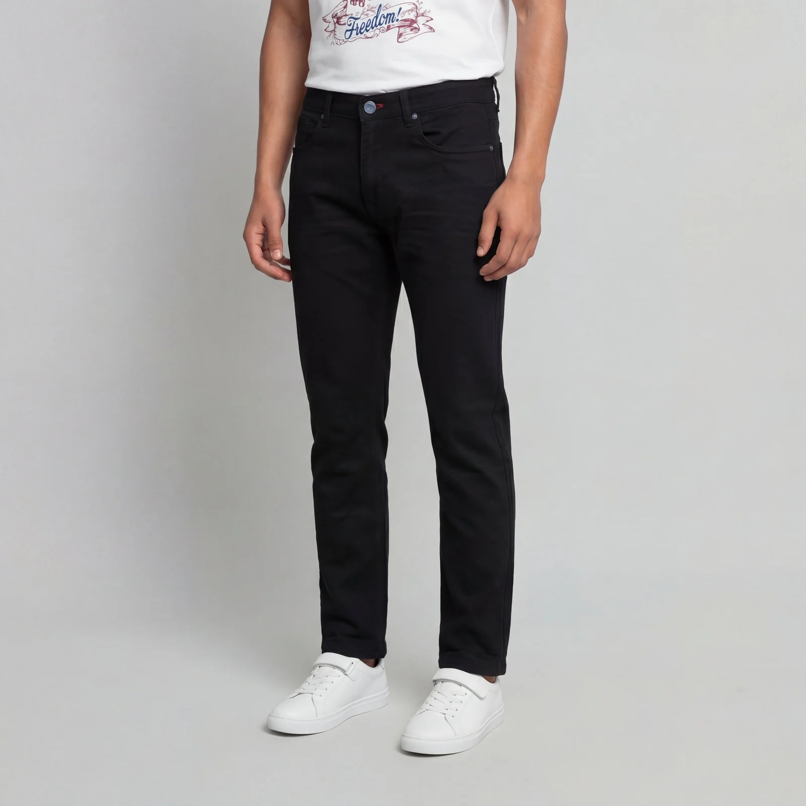 Full Length Woven Relaxed Fit Jeans - Image 5
