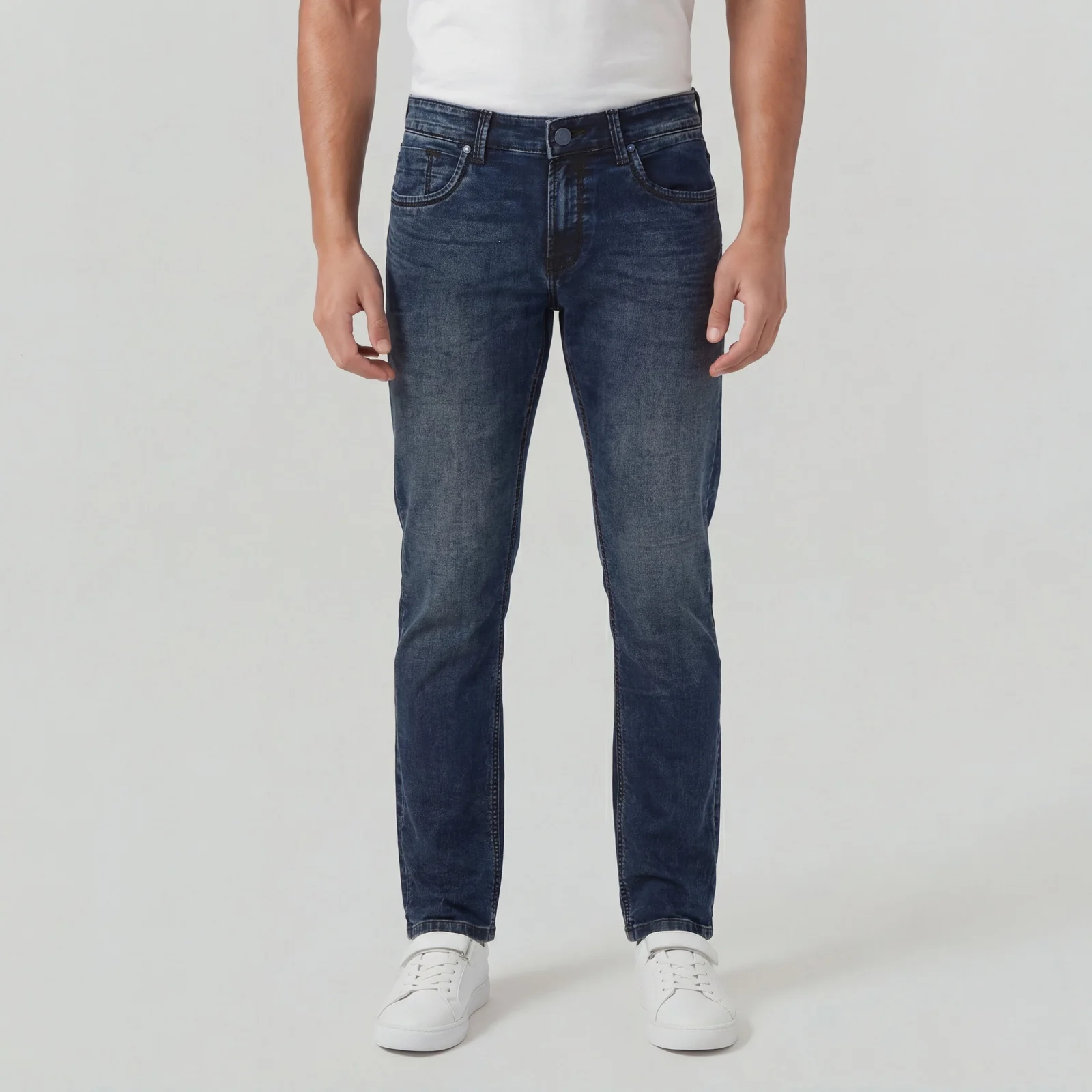 Full Length Woven Relaxed Fit Jeans - Image 2