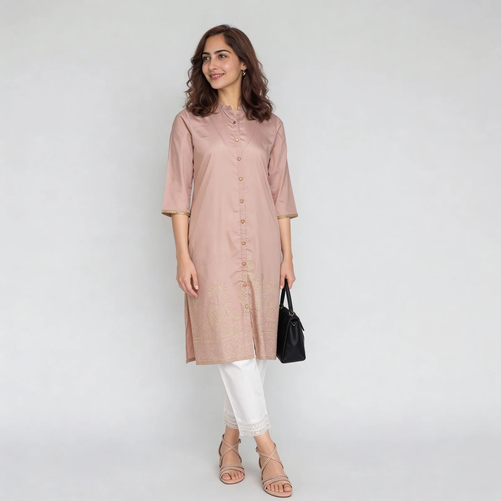 Full Placket Long Kurta