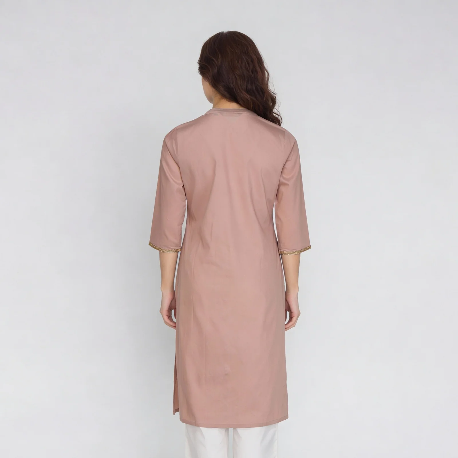 Full Placket Long Kurta - Image 3
