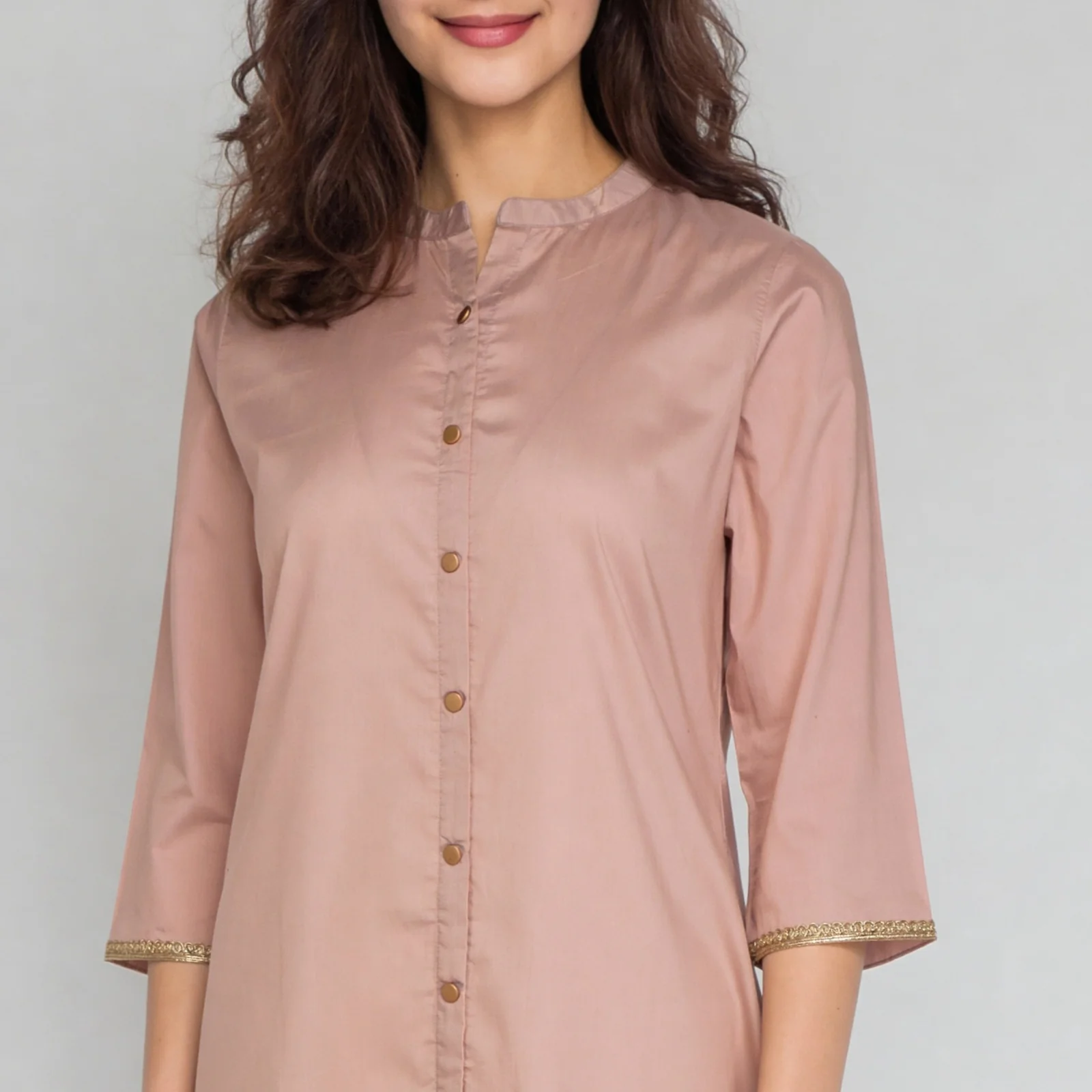 Full Placket Long Kurta - Image 4