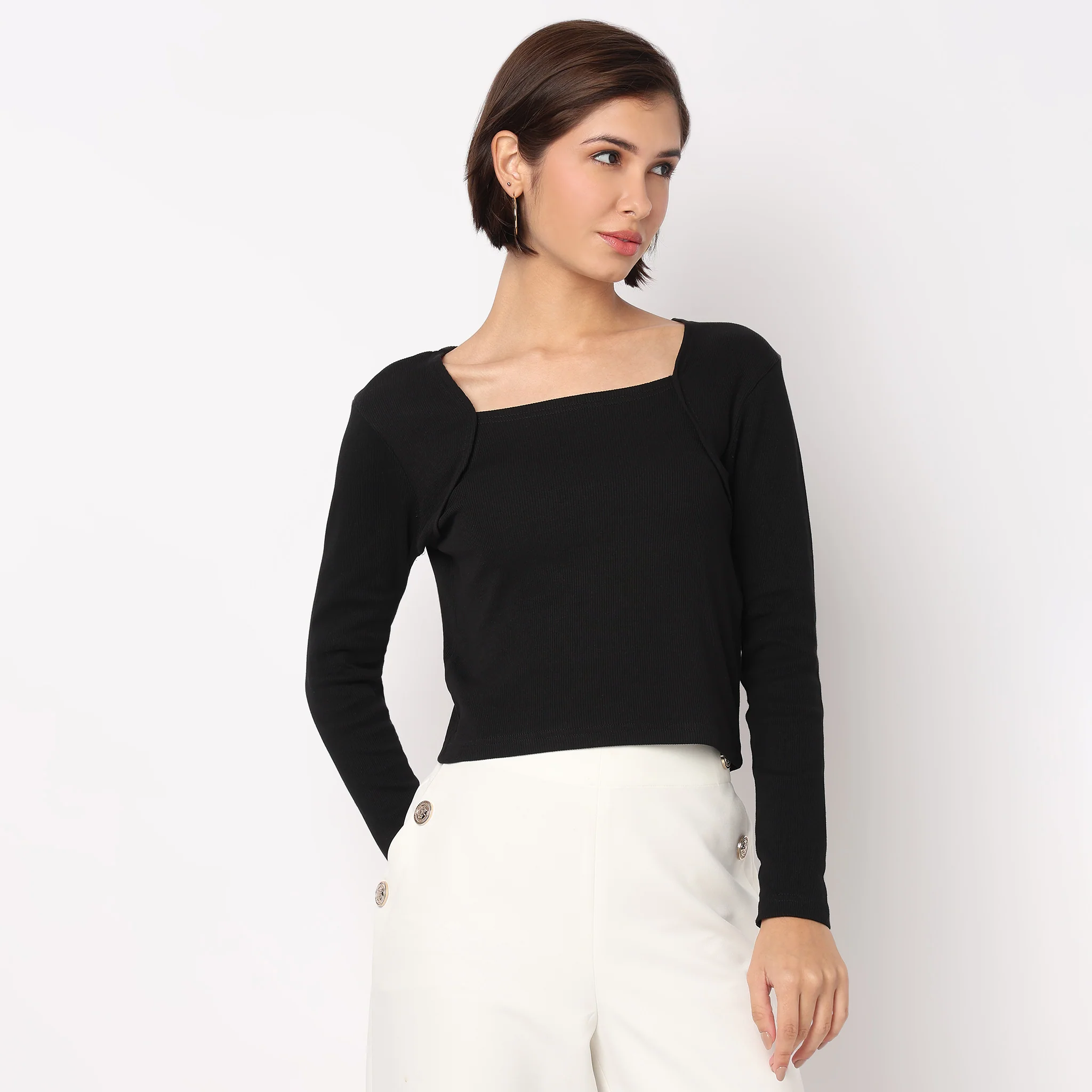 Full Sleeve Betty Crop T-Shirt - Image 2