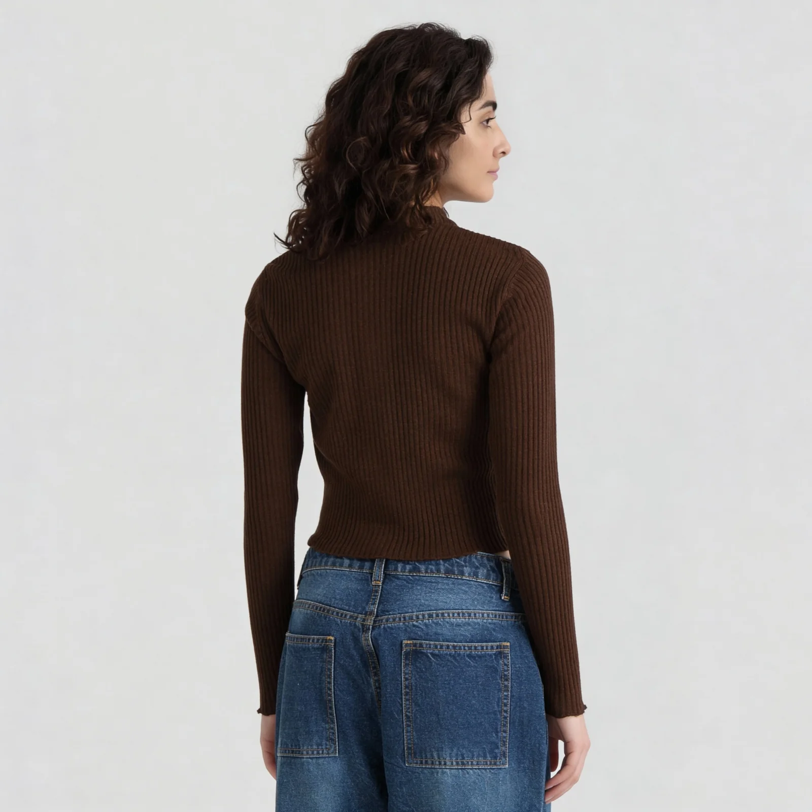 Full Sleeve Flat Knit Top - Image 8