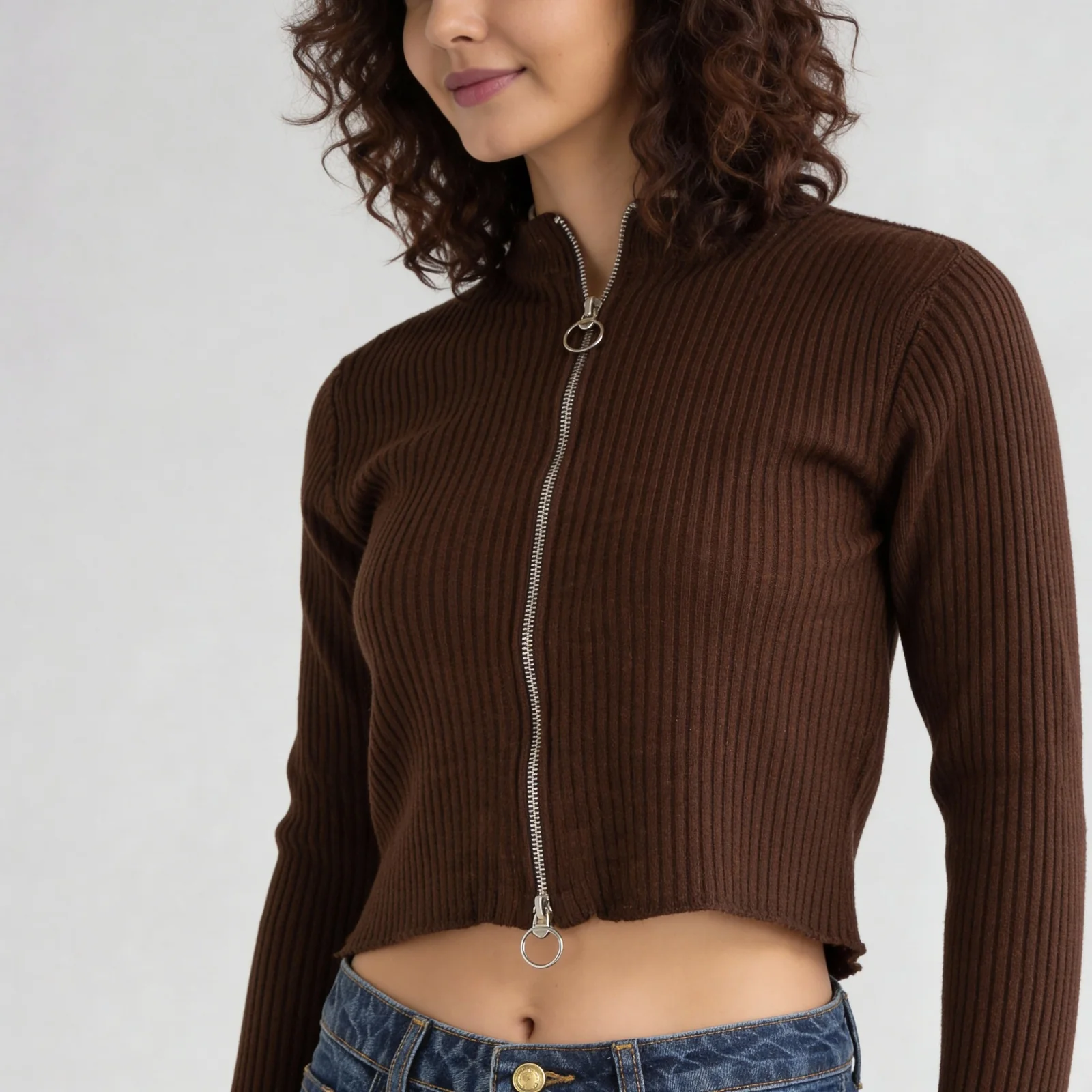 Full Sleeve Flat Knit Top - Image 9
