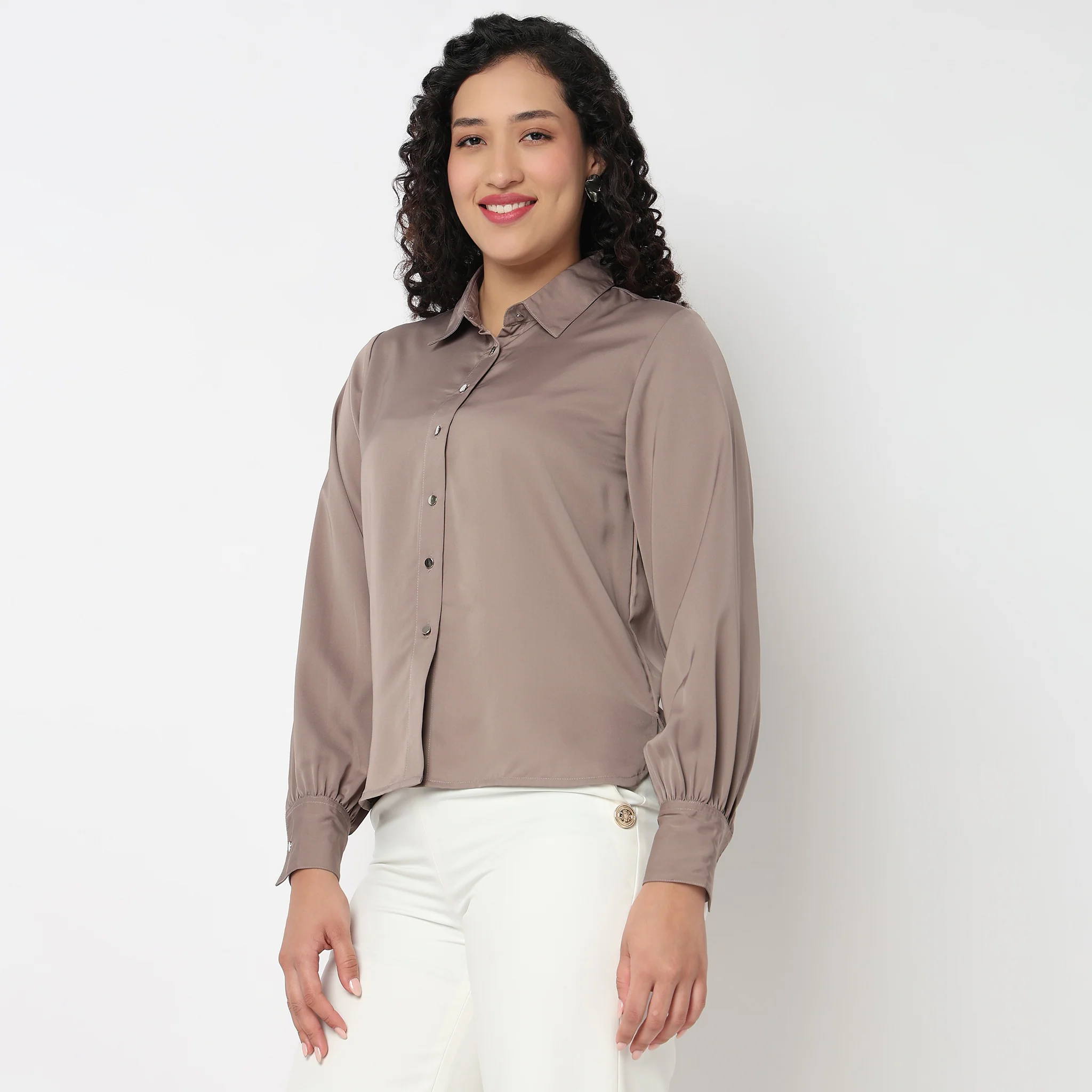 Full Sleeve Solid Shirt - Image 5