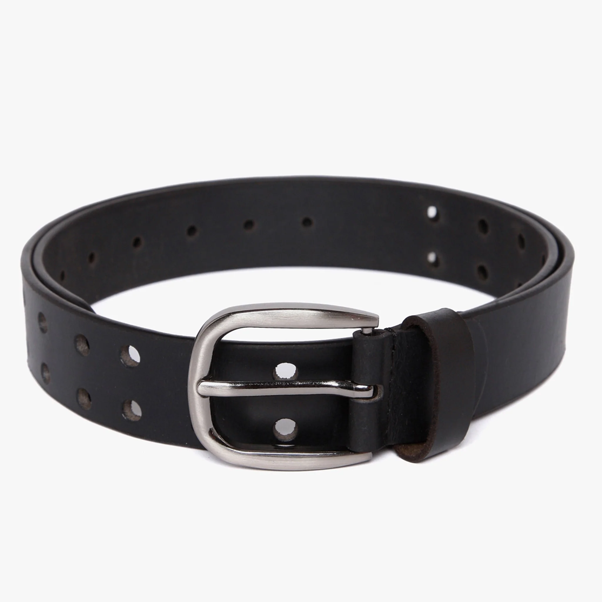 Men Genuine Leather Black Belts - Image 3