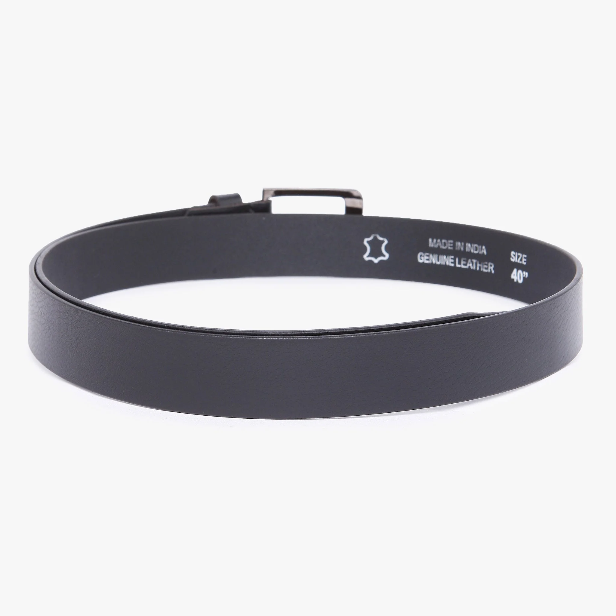 Men Genuine Leather Black Belts - Image 3