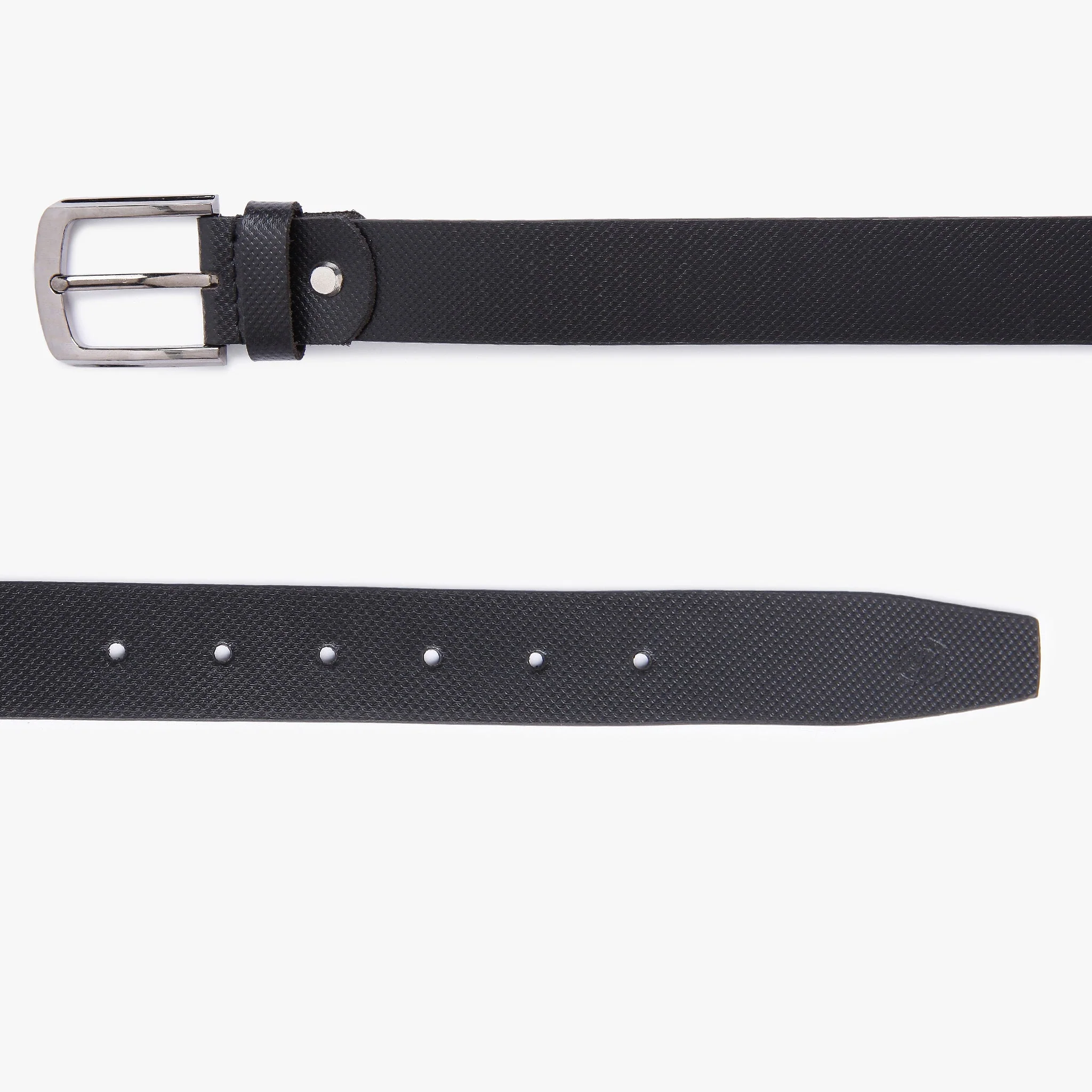 Men Genuine Leather Black Belts - Image 2