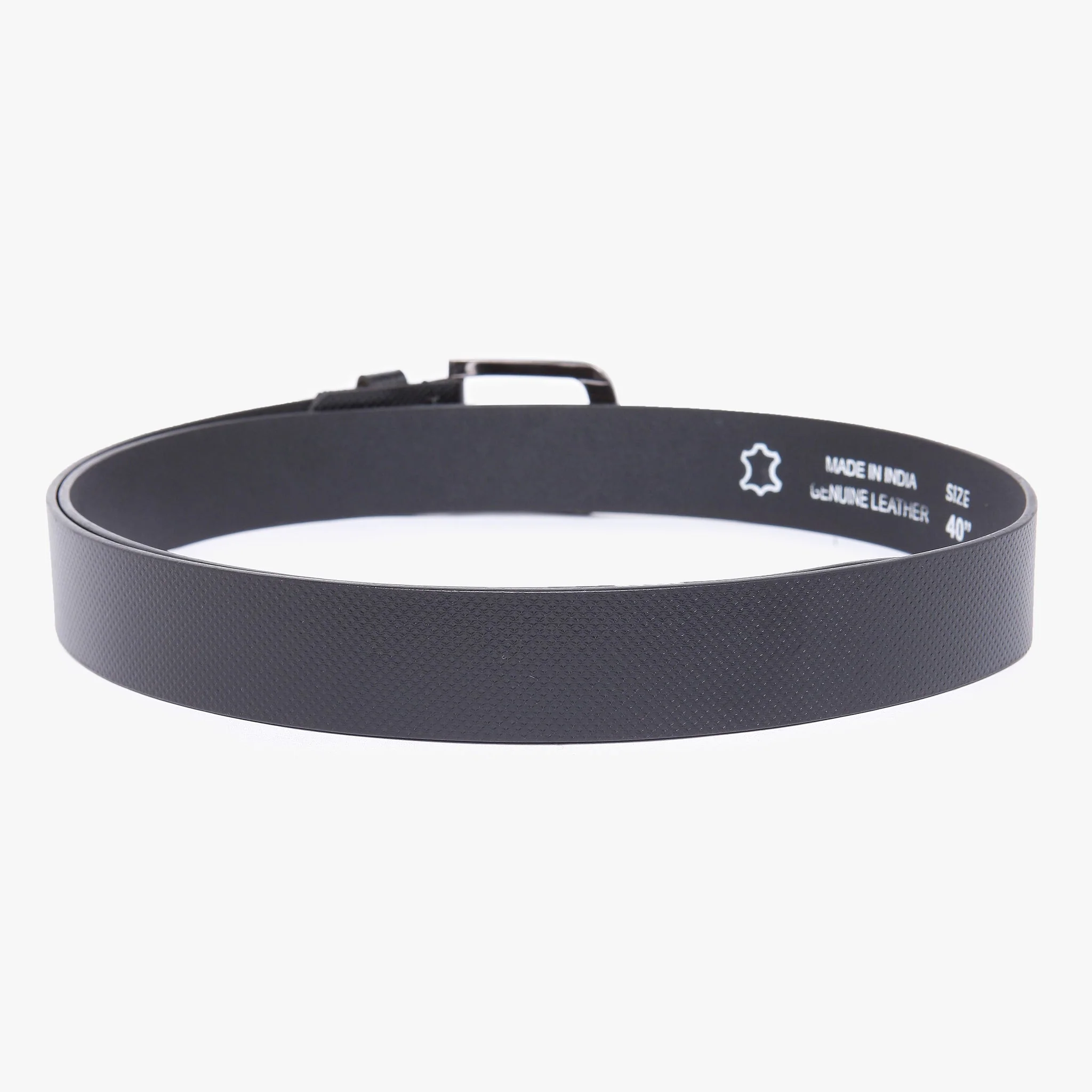Men Genuine Leather Black Belts - Image 3