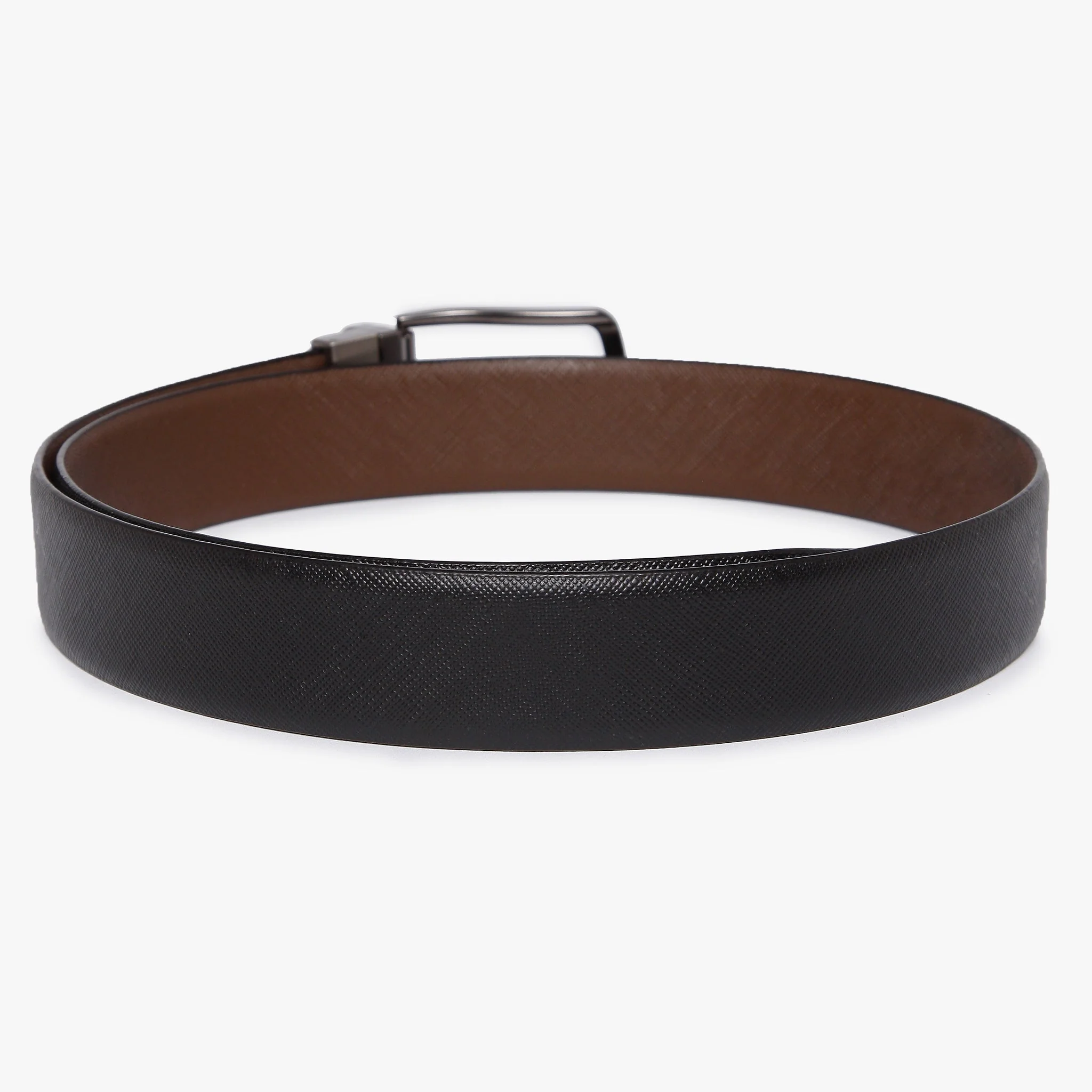 Mens Genuine Leather Black & Brown Belts - Image 3