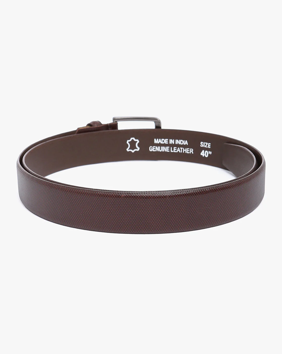 Men Genuine Leather Brown Belts - Image 3