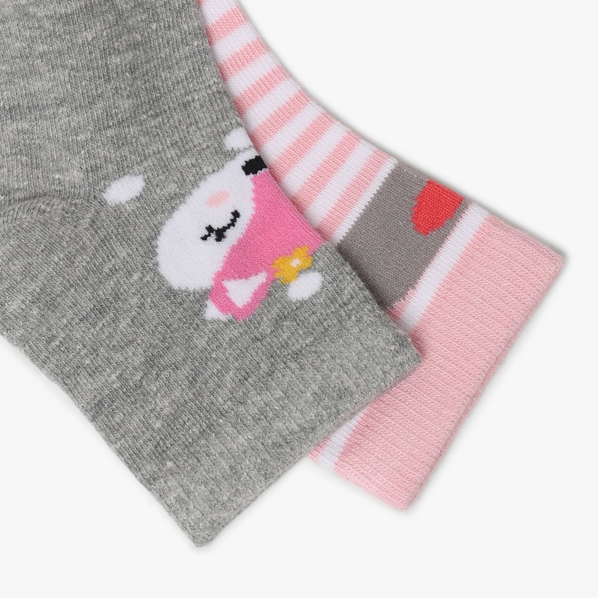 Girls Ankle Length Printed Socks (Pack of 2) - Image 5