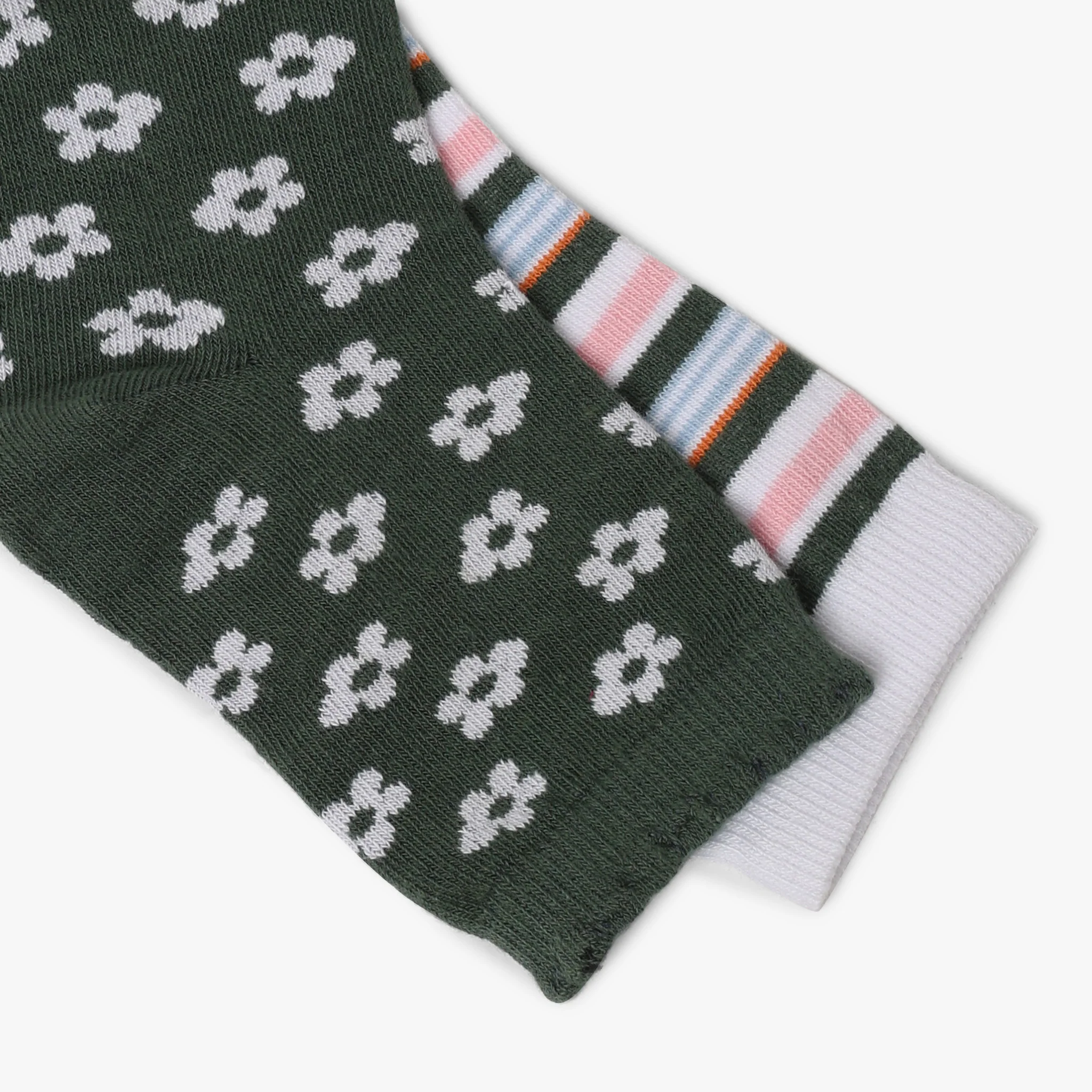 Girls Ankle Length Printed Socks (Pack of 2) - Image 5