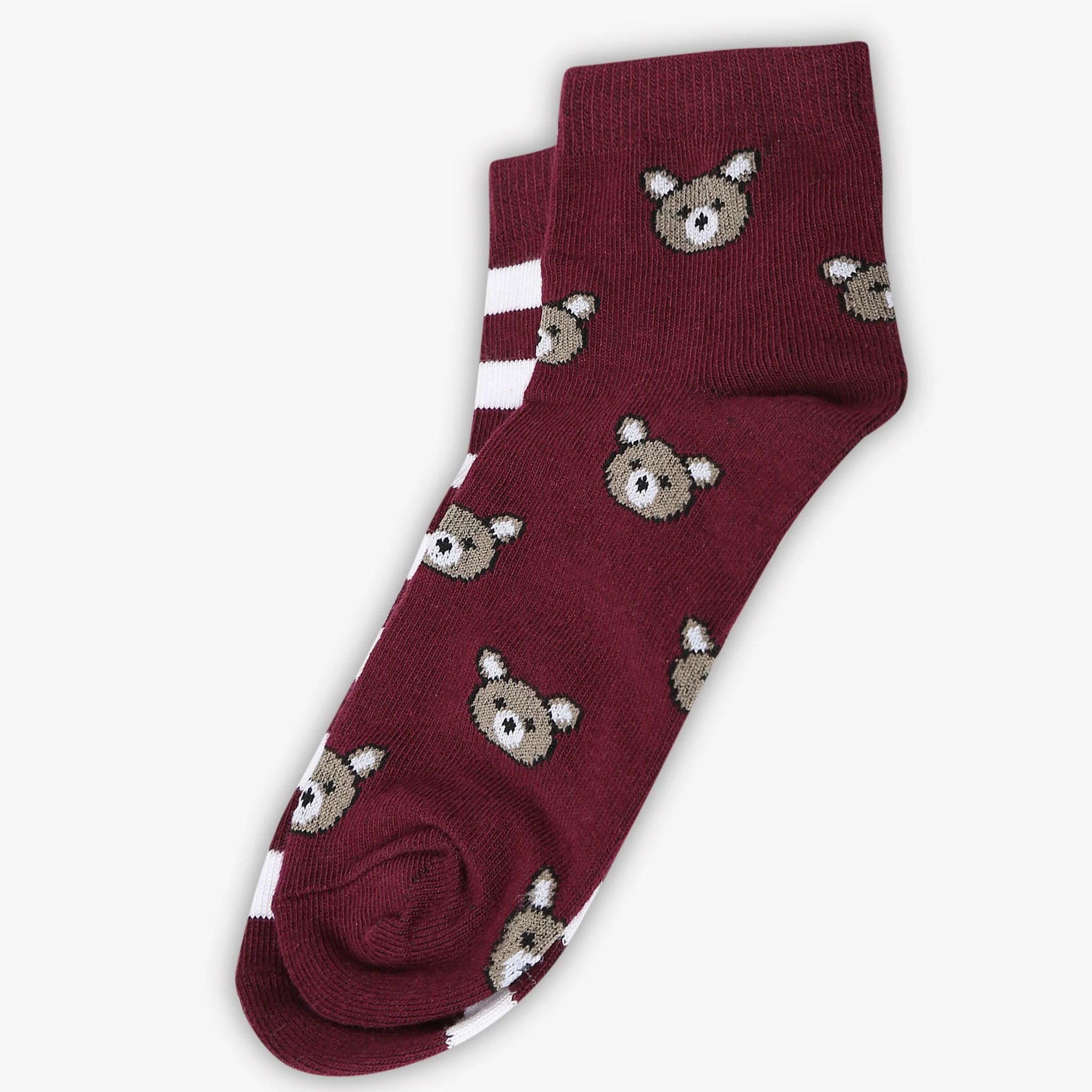 Girls Ankle Length Striped Socks (Pack of 2) - Image 7