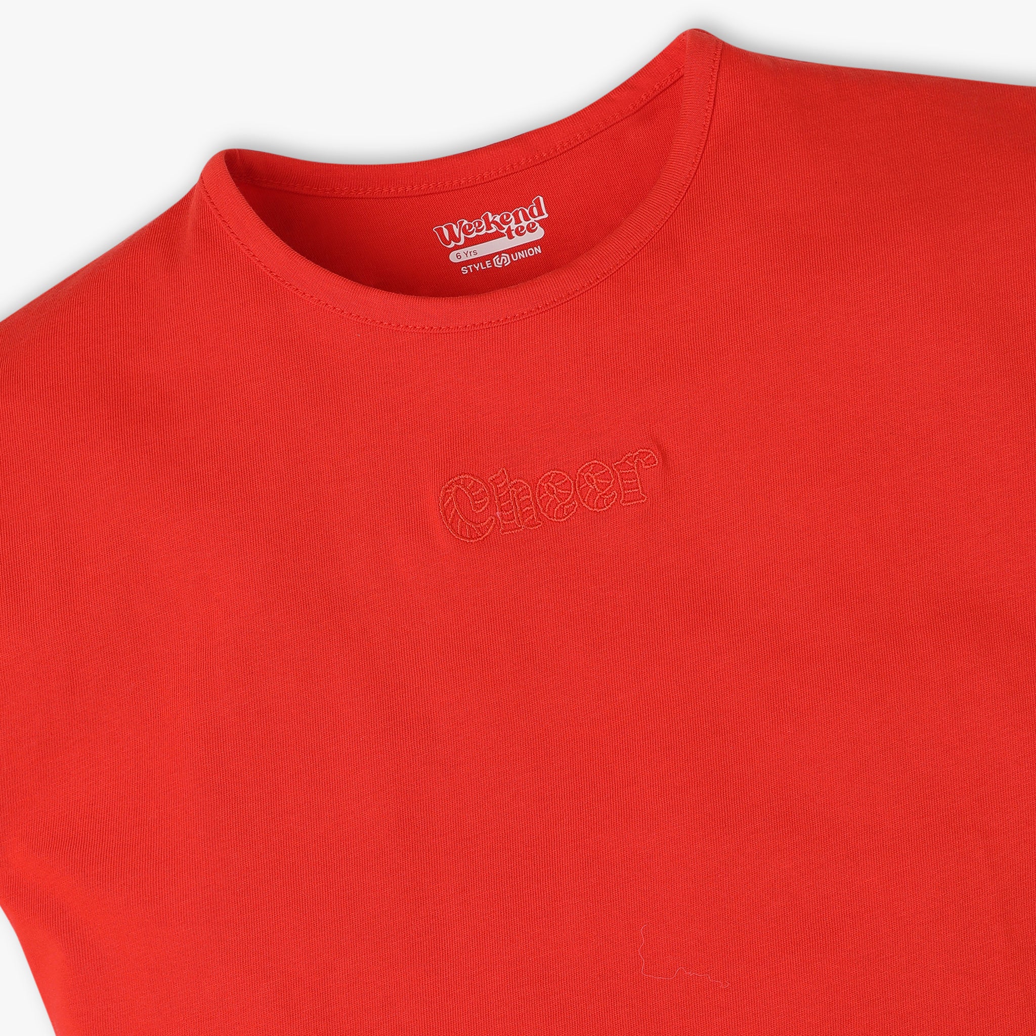Girls Cotton Boxy Fit Crop T-Shirt - Image 6