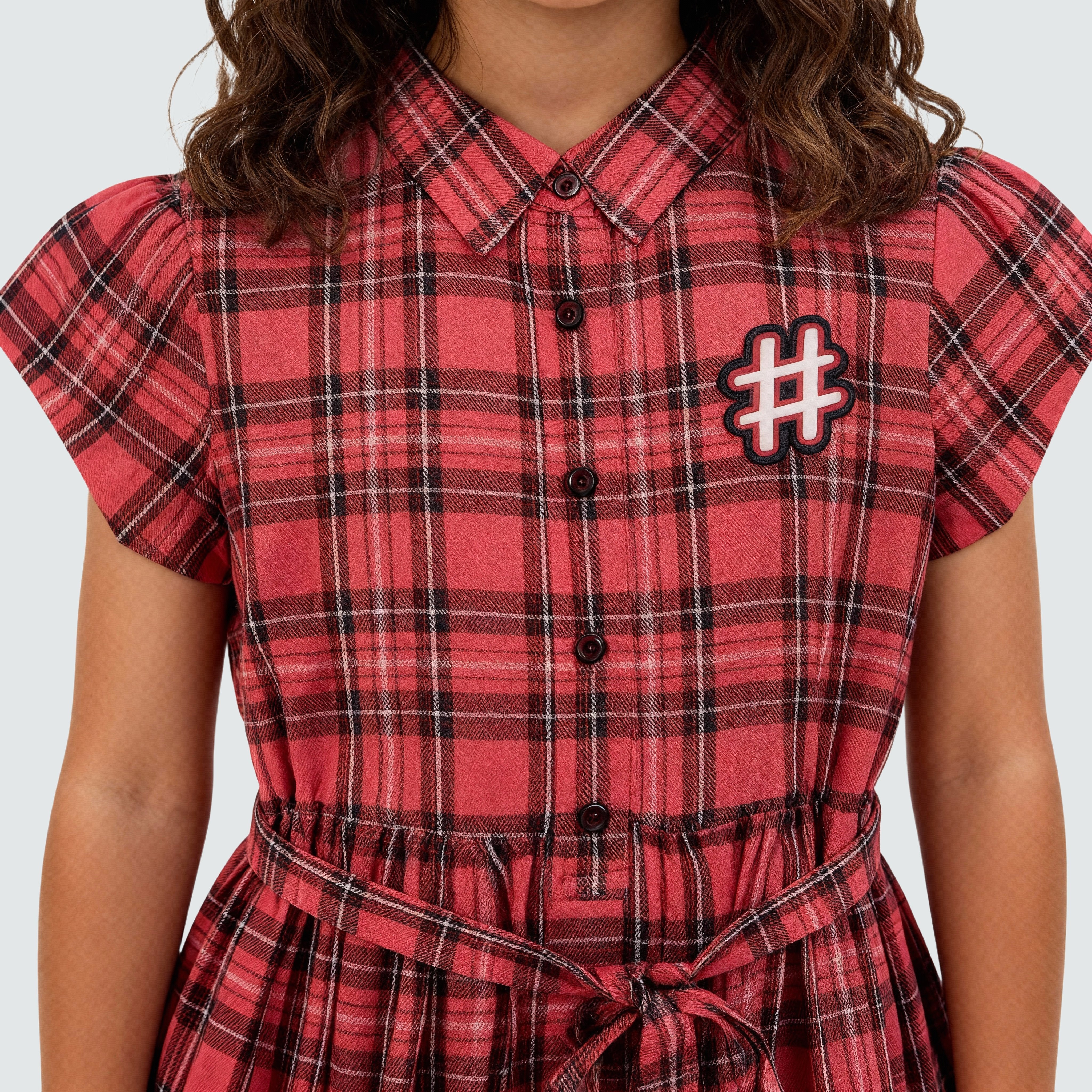Girls Checkered Frock - Image 4