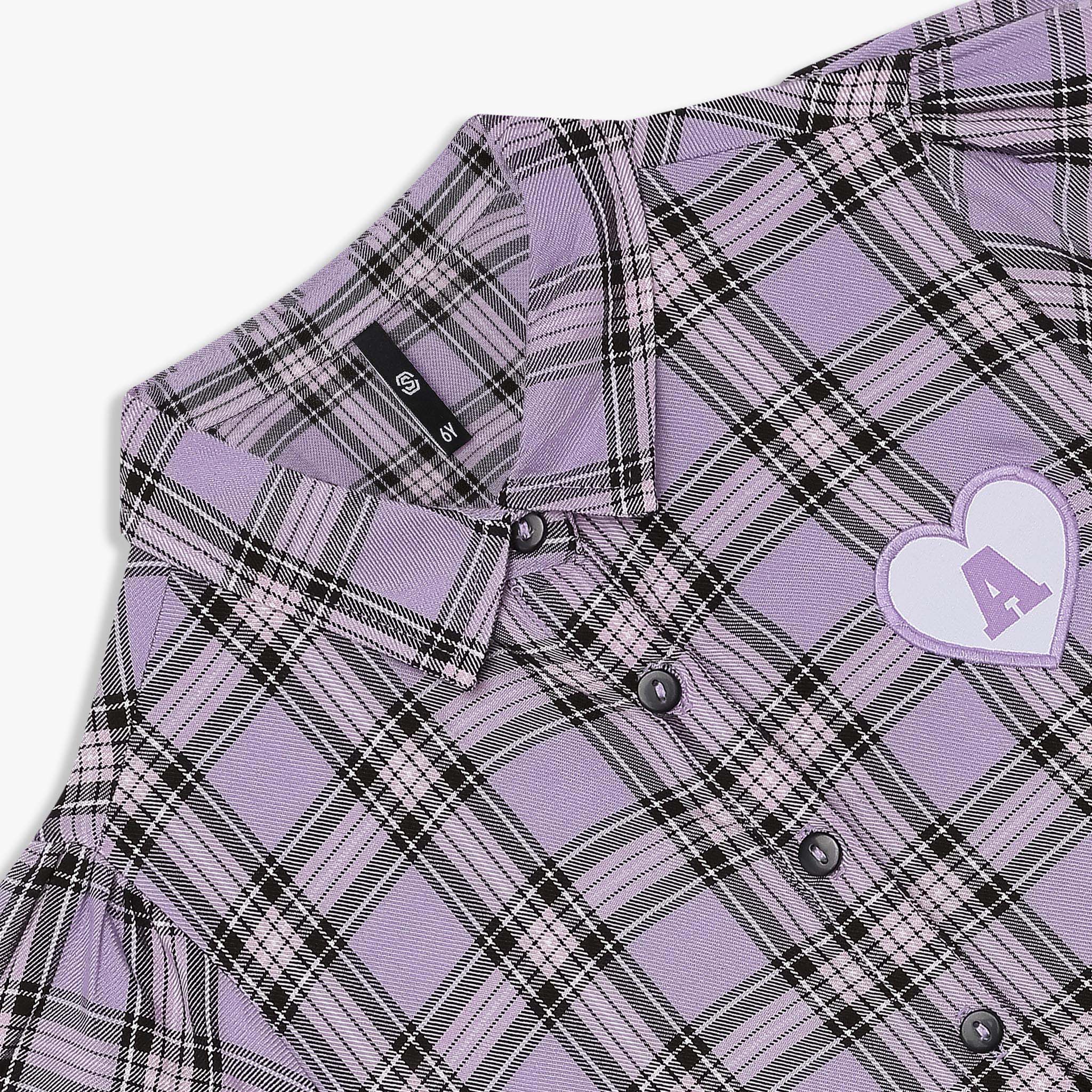 Girls Checkered Knee Length Frock - Image 3