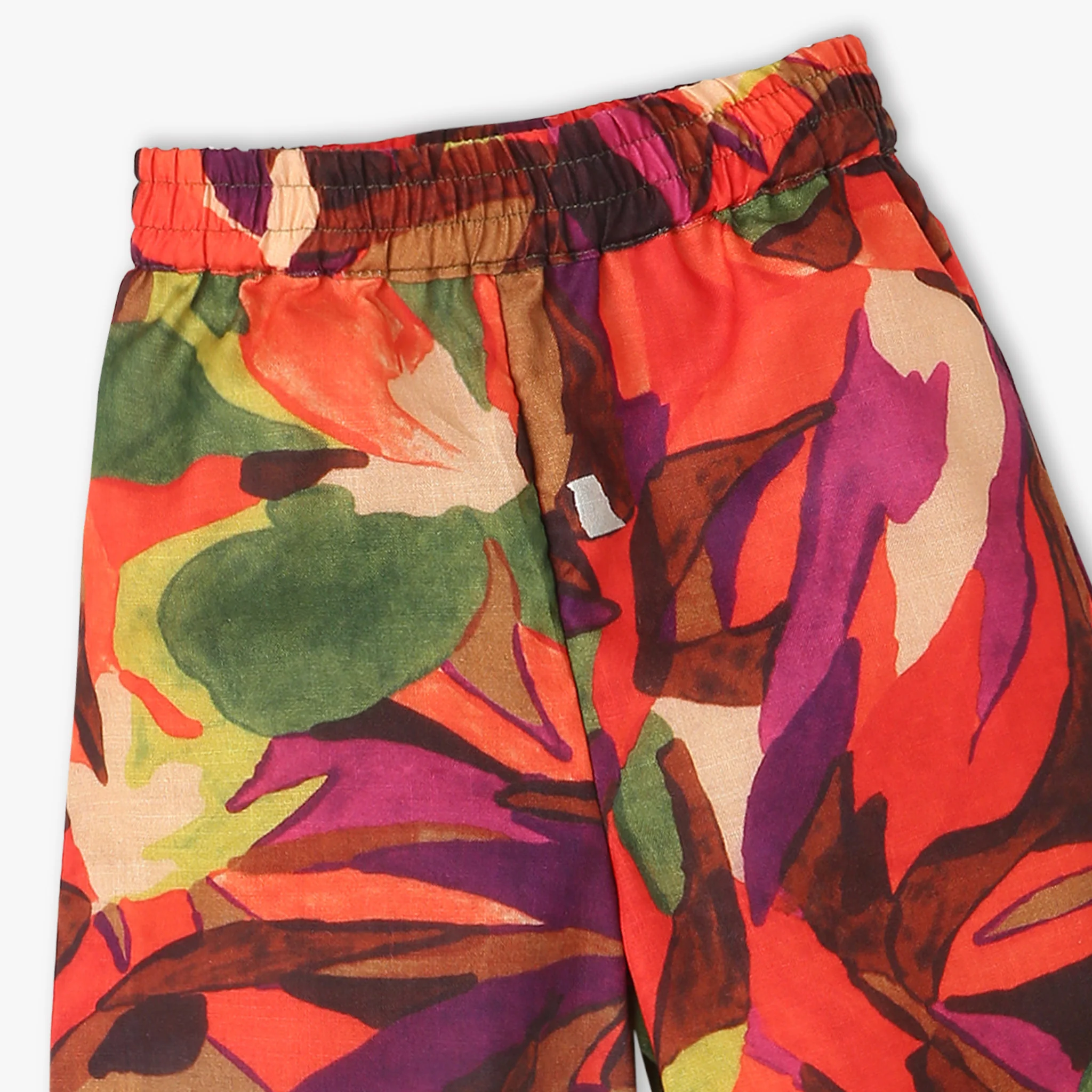 Girls Full Length Comfort Fit All Over Print Palazzos - Image 3
