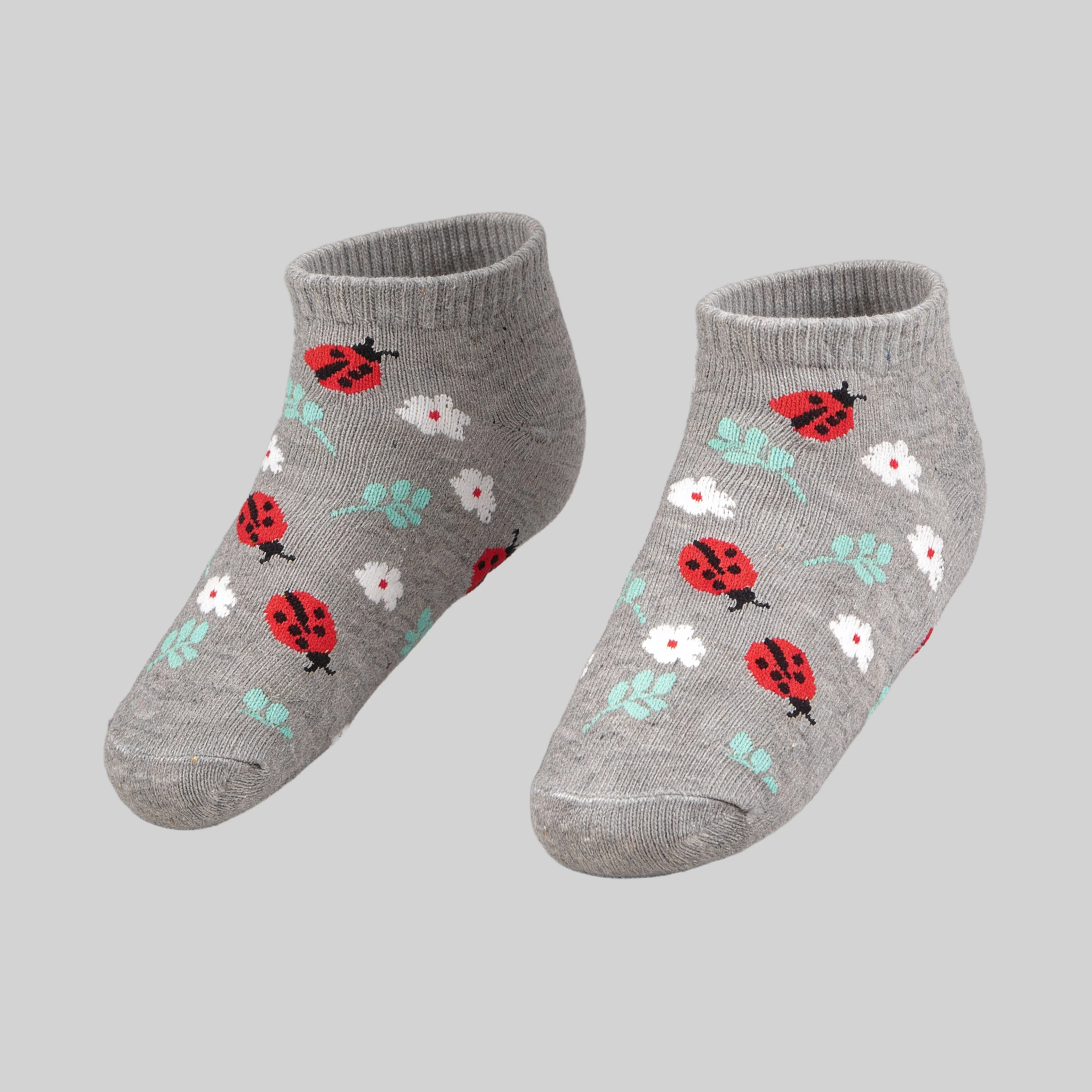 Girls Cotton Ankle Length Socks - Pack of 2 - Image 2