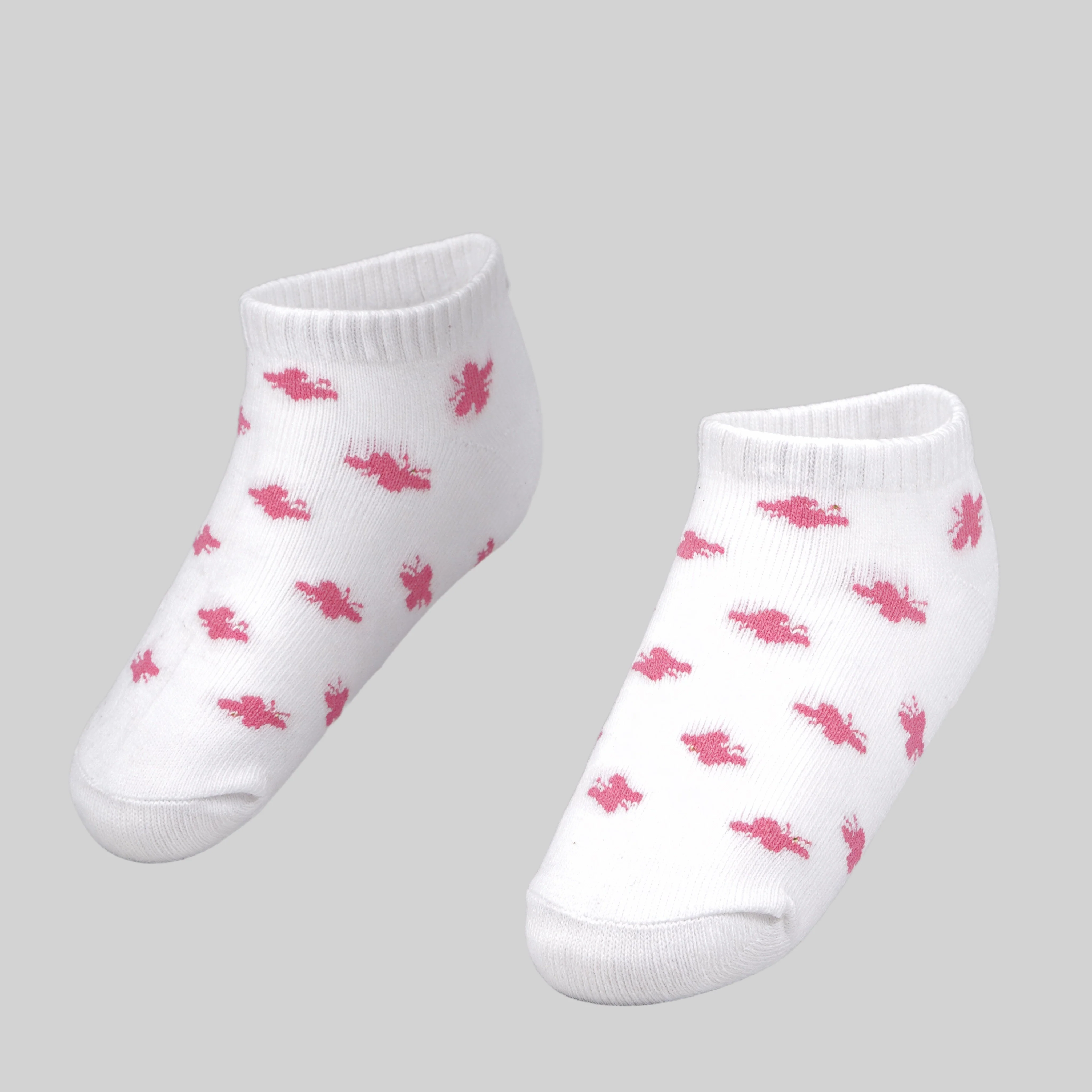 Girls Cotton Ankle Length Socks - Pack of 2 - Image 2