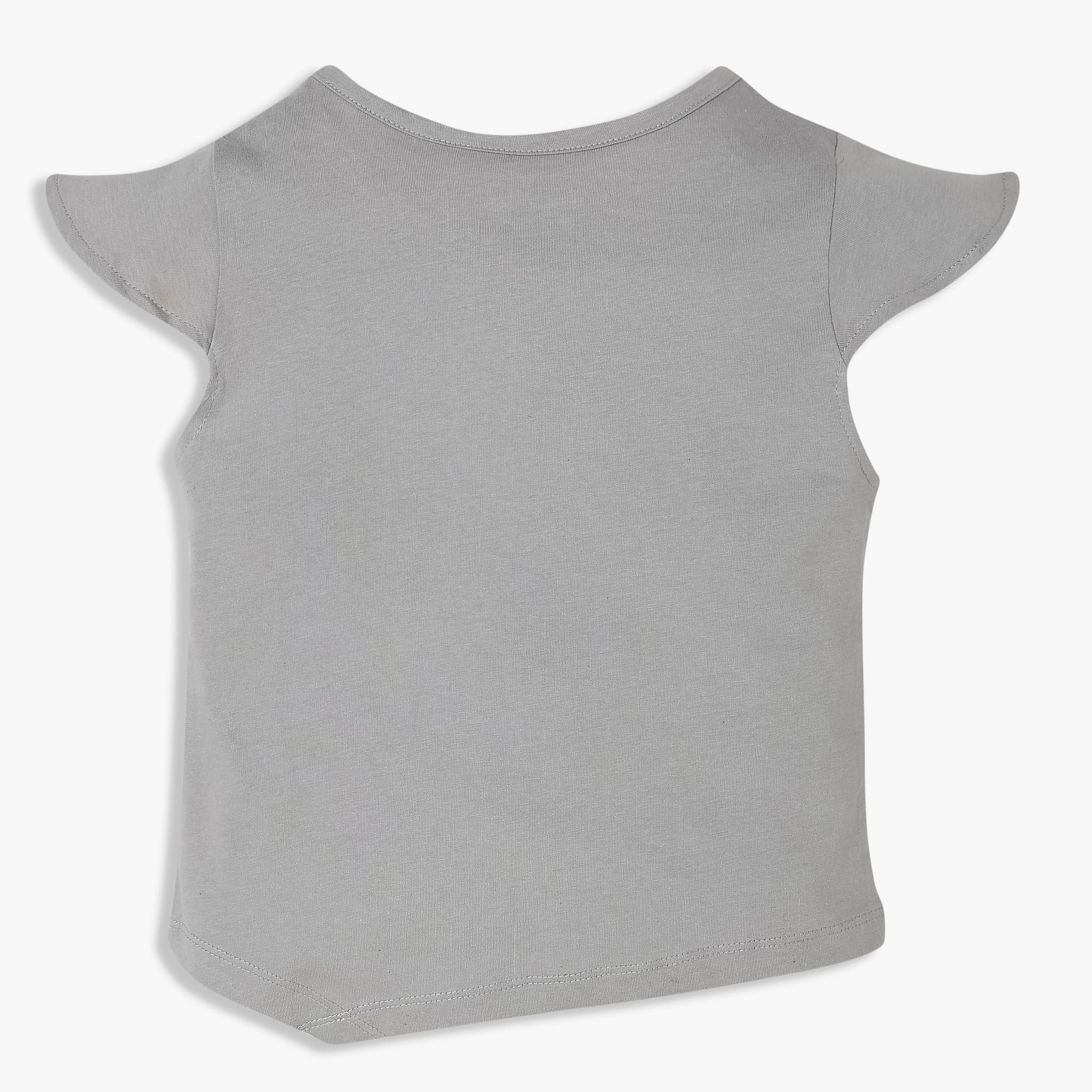 Girls Cotton Crew Neck Graphitee - Image 2