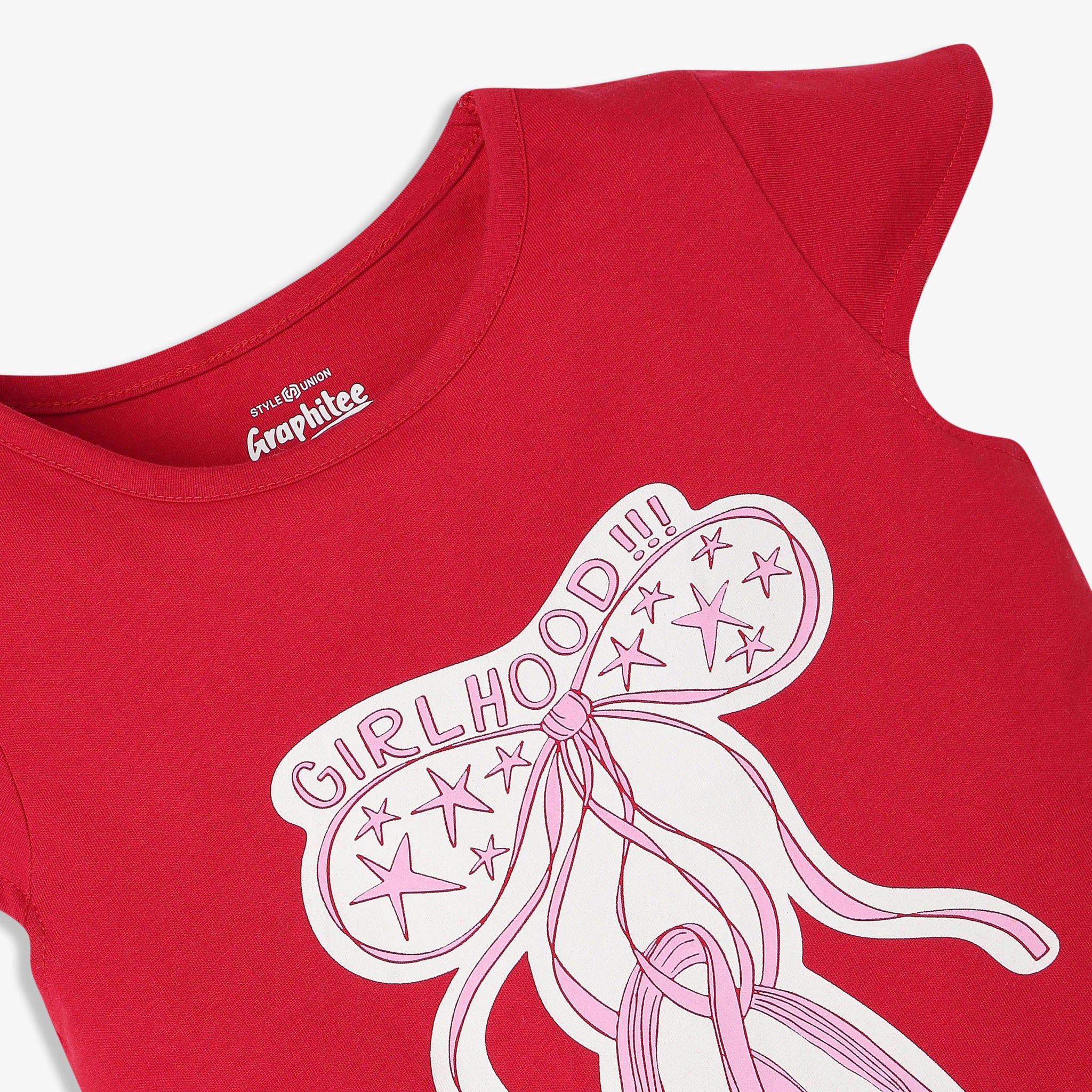 Girls Cotton Crew Neck Graphitee - Image 3