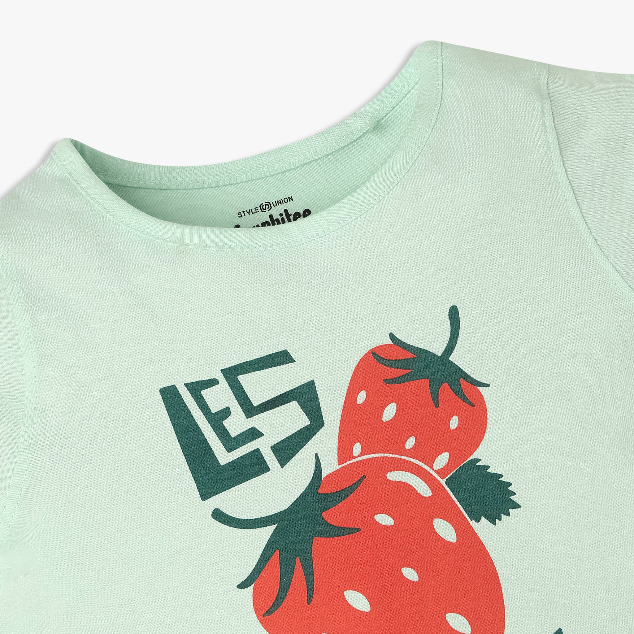 Girls Cotton Crew Neck Graphitee - Image 3