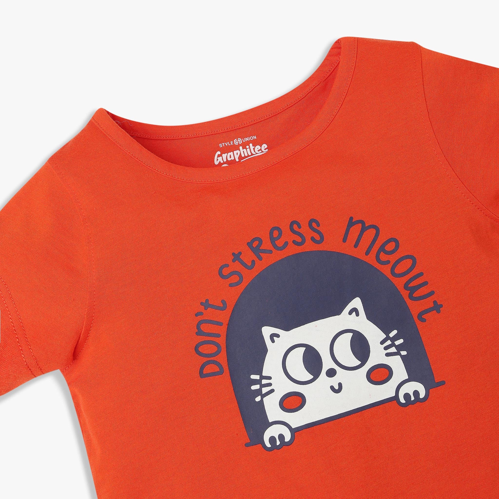 Girls Cotton Crew Neck Graphitee - Image 3