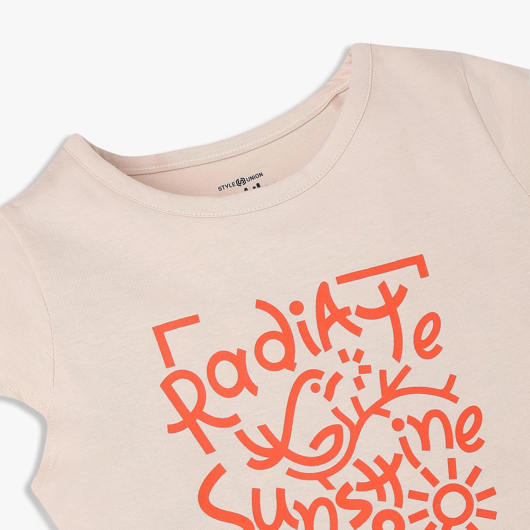 Girls Cotton Crew Neck Graphitee - Image 3