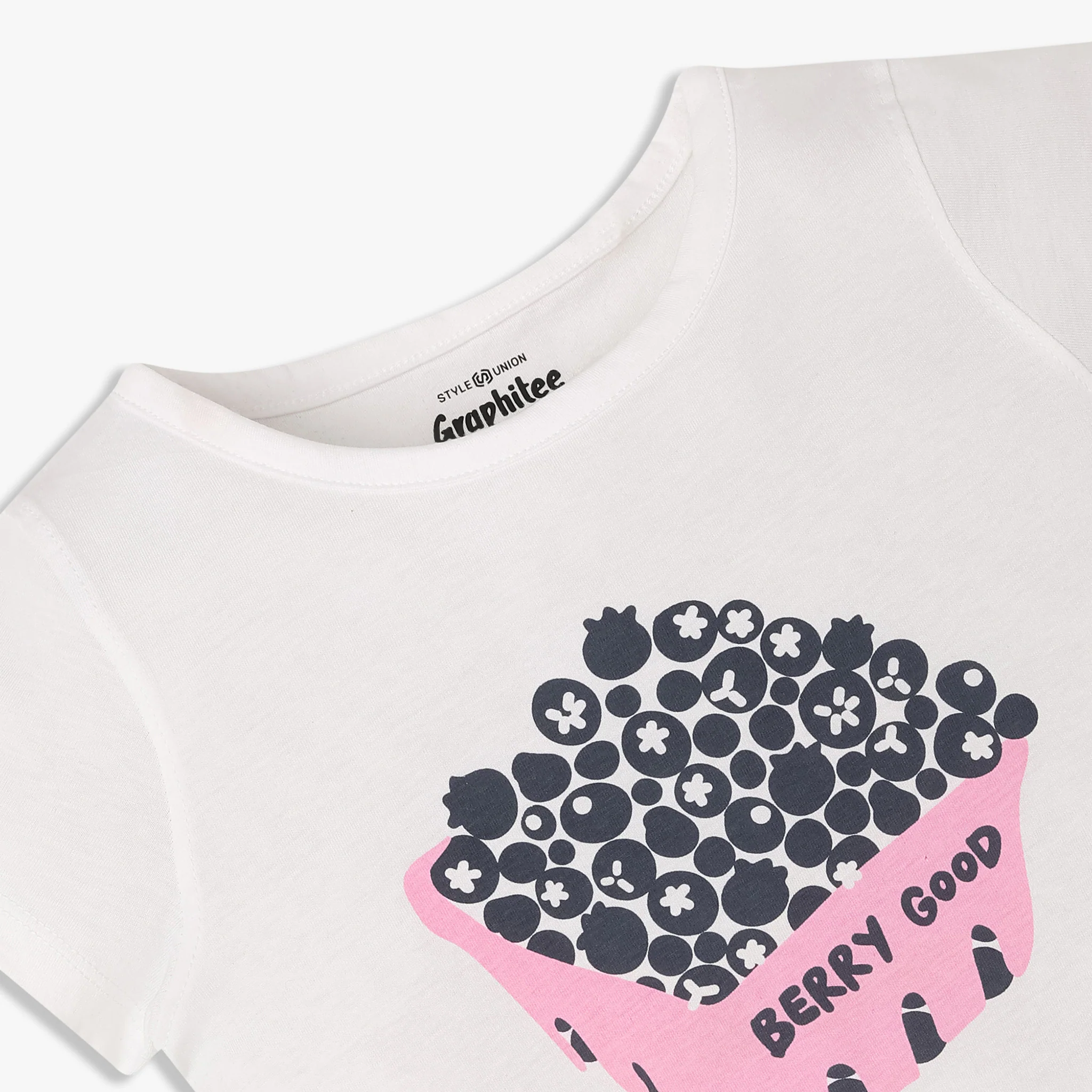 Girls Cotton Crew Neck Graphitee - Image 3