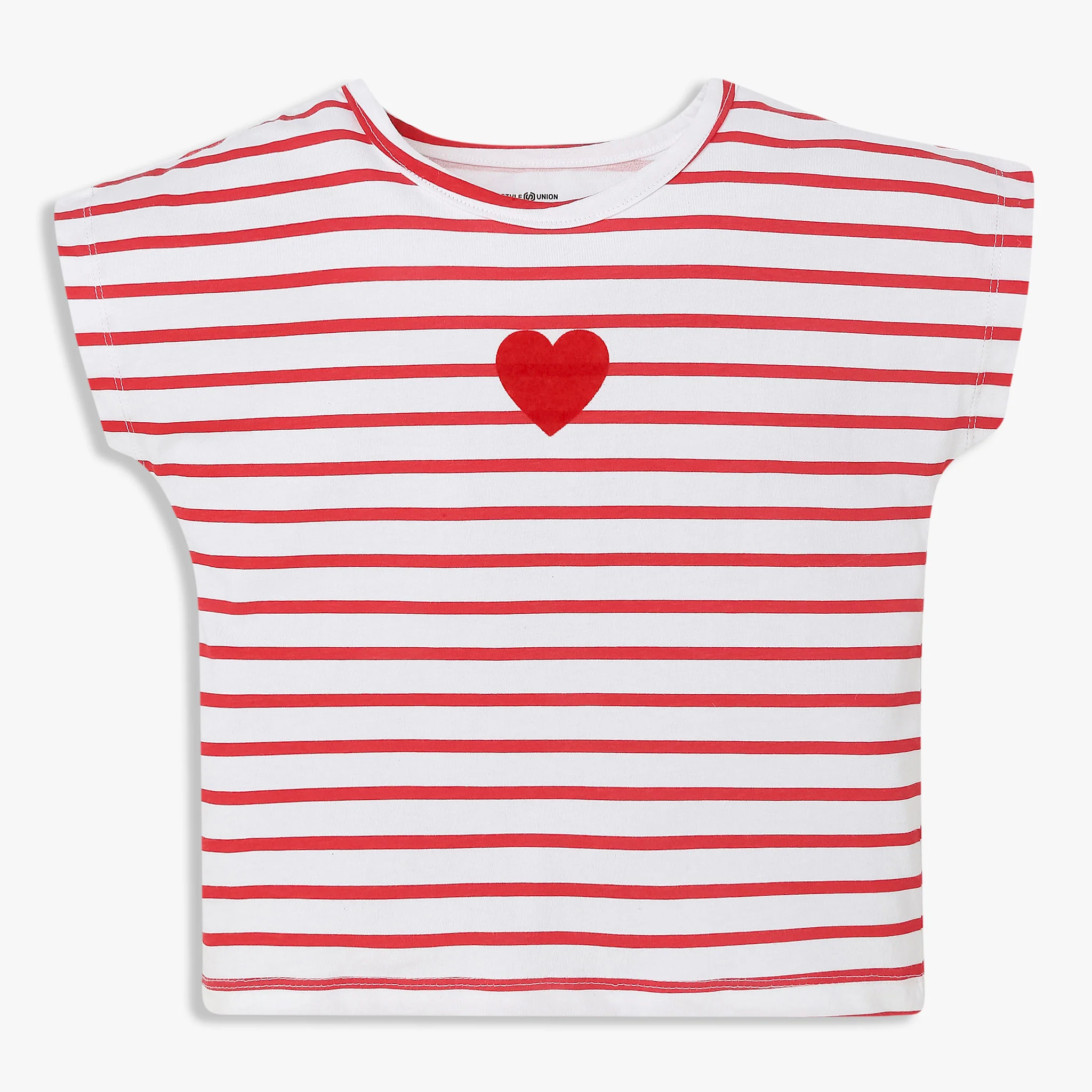 Girls Cotton Crew Neck Graphitee