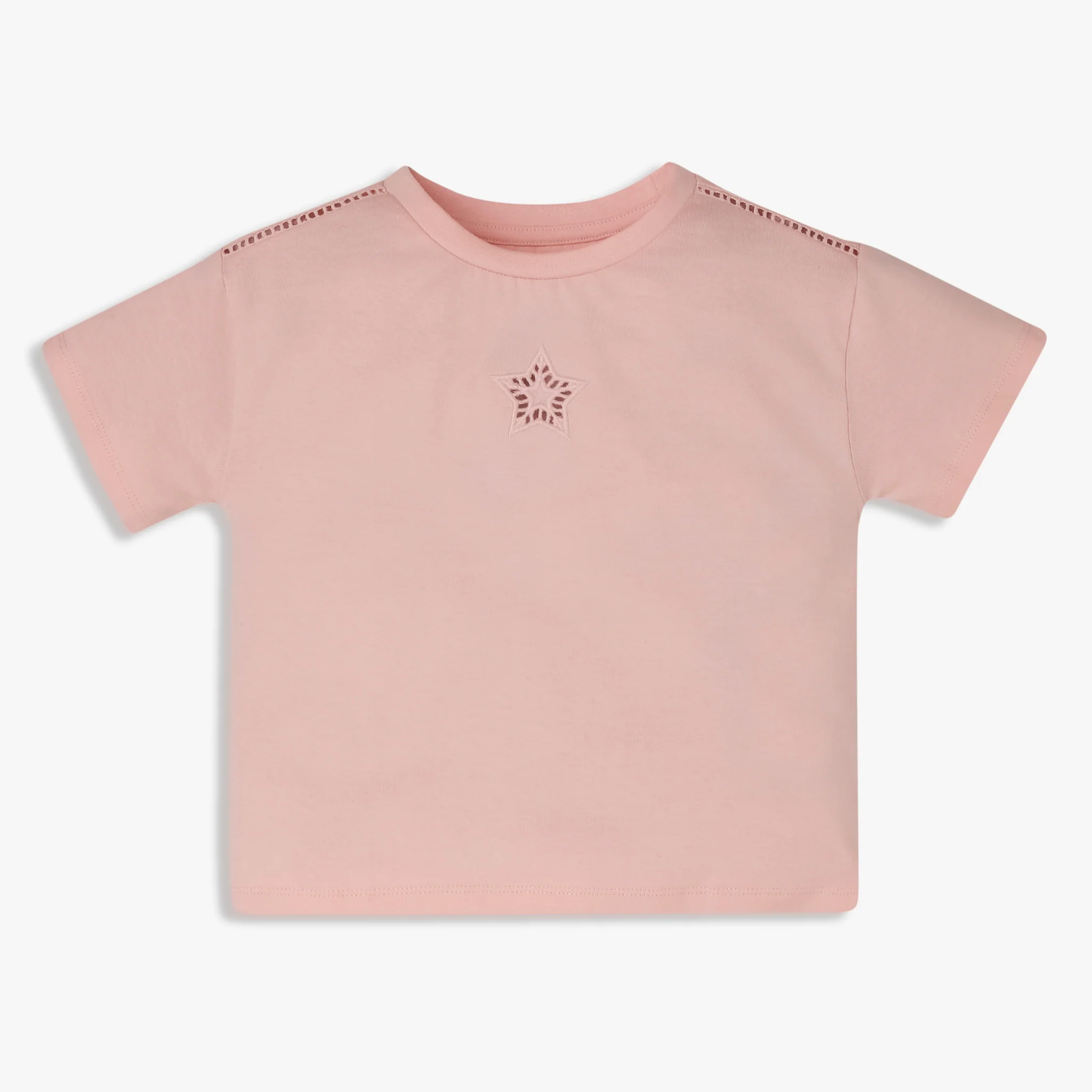 Girls Cotton Crew Neck T-Shirt