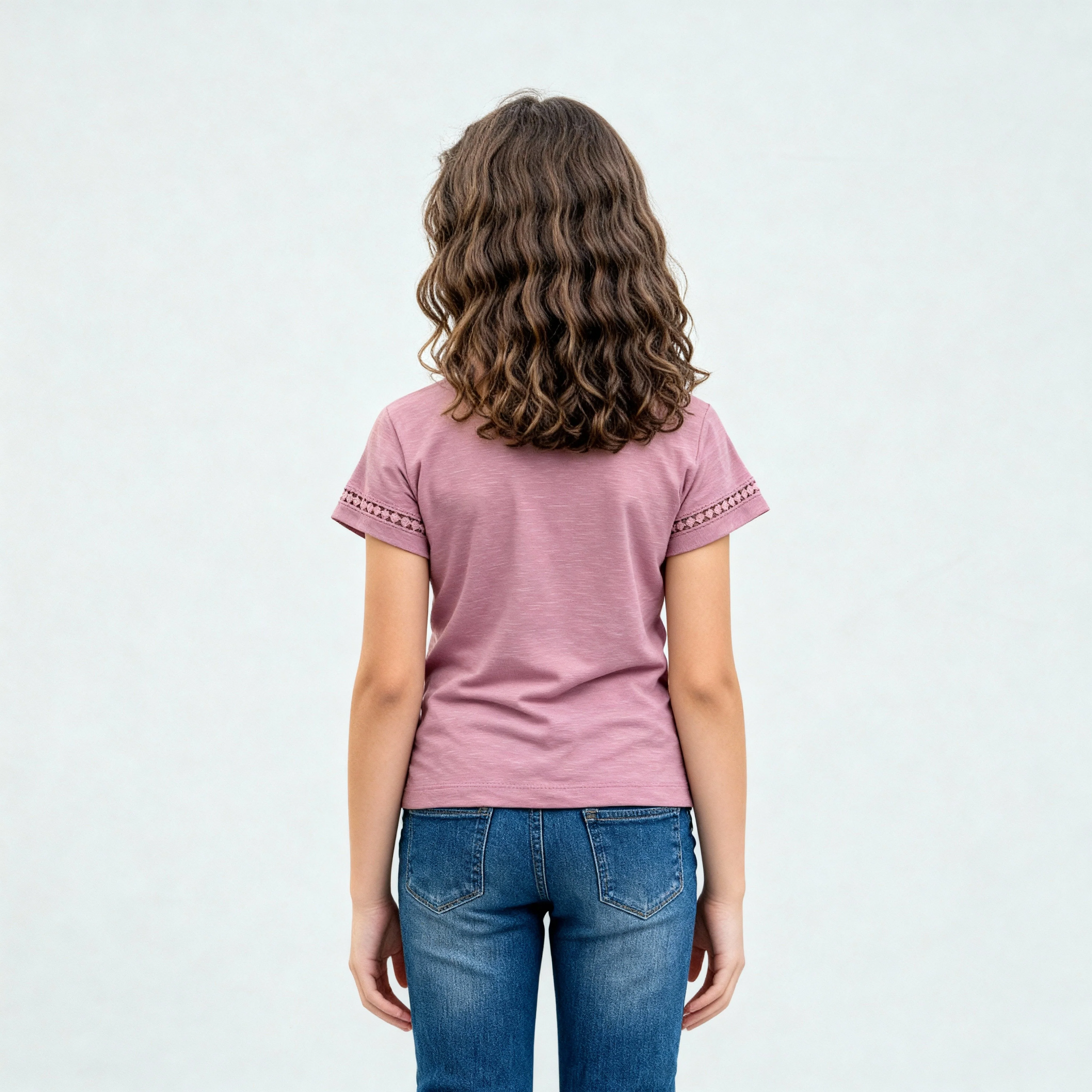 Girls Cotton Crew Neck T-Shirt - Image 6
