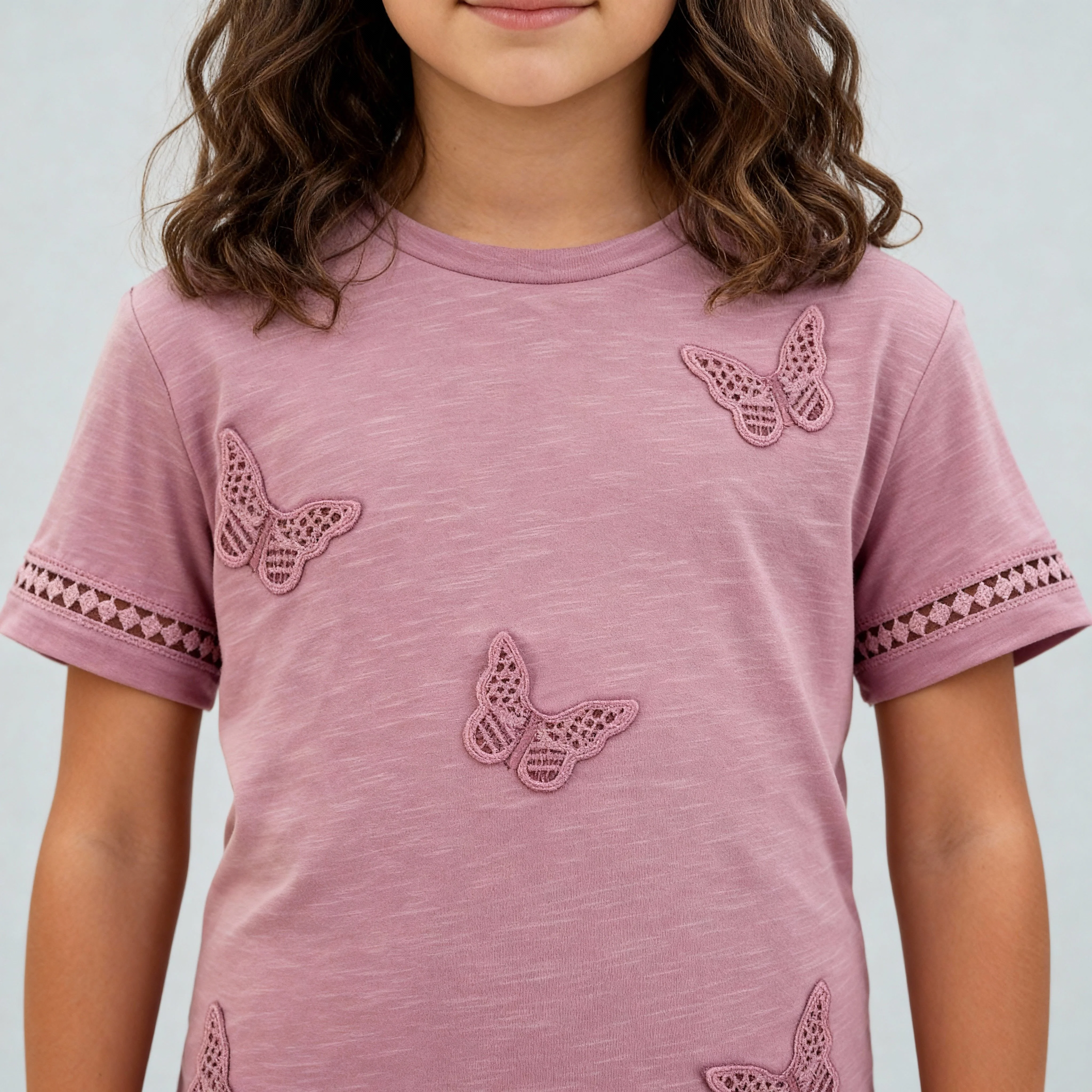 Girls Cotton Crew Neck T-Shirt - Image 7