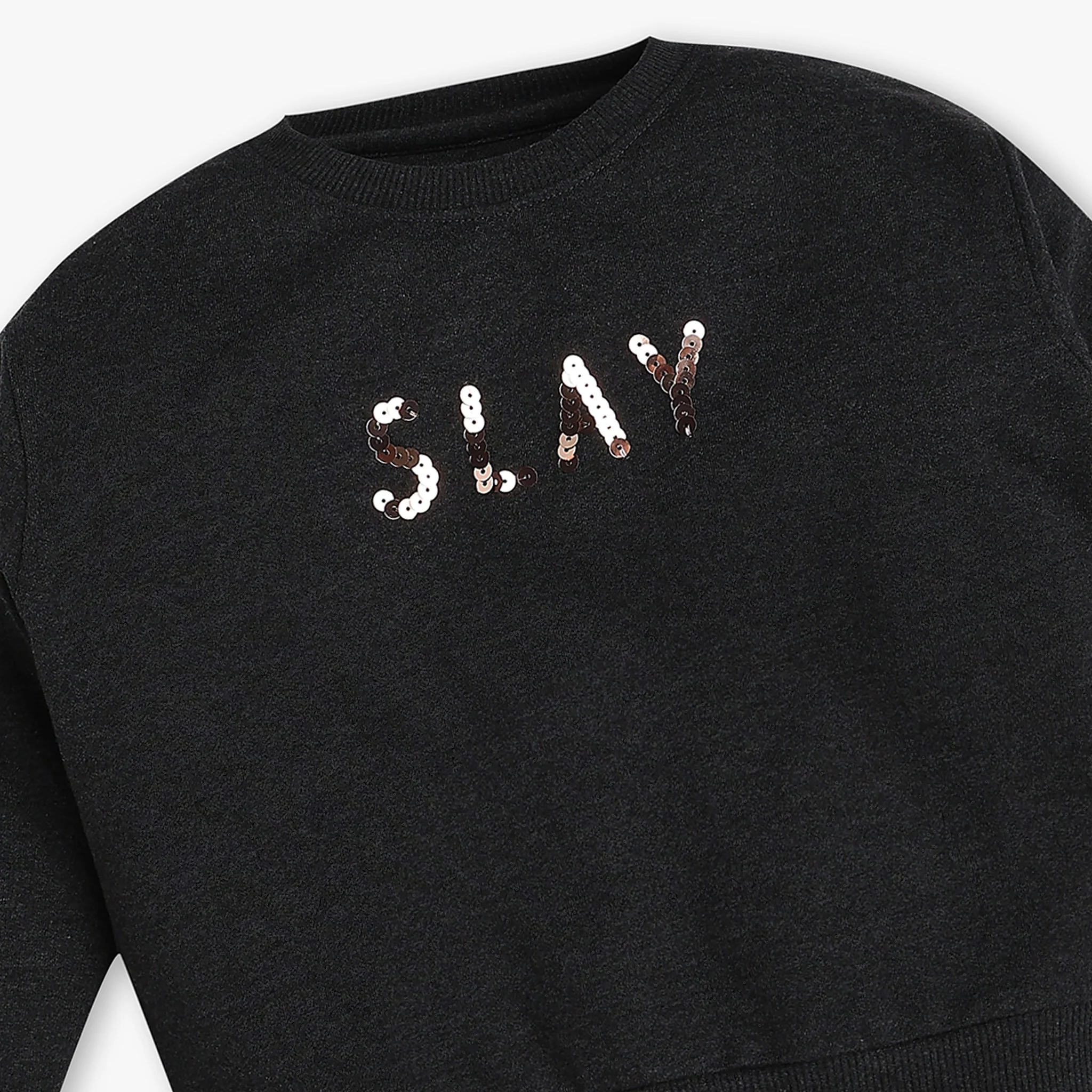 Girls Cotton Embellished Sweat Tee - Image 3