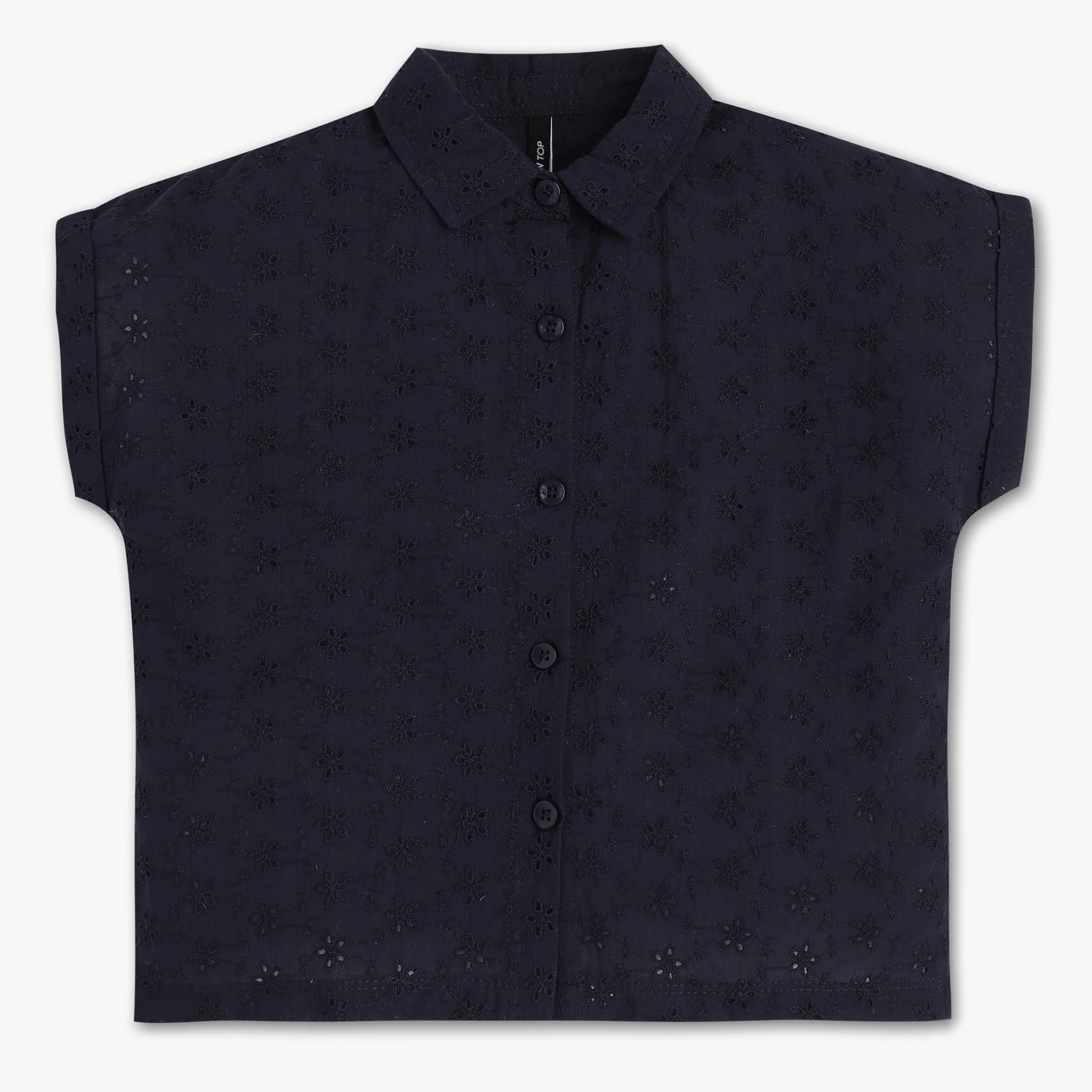Girls Embroidered Cotton Top
