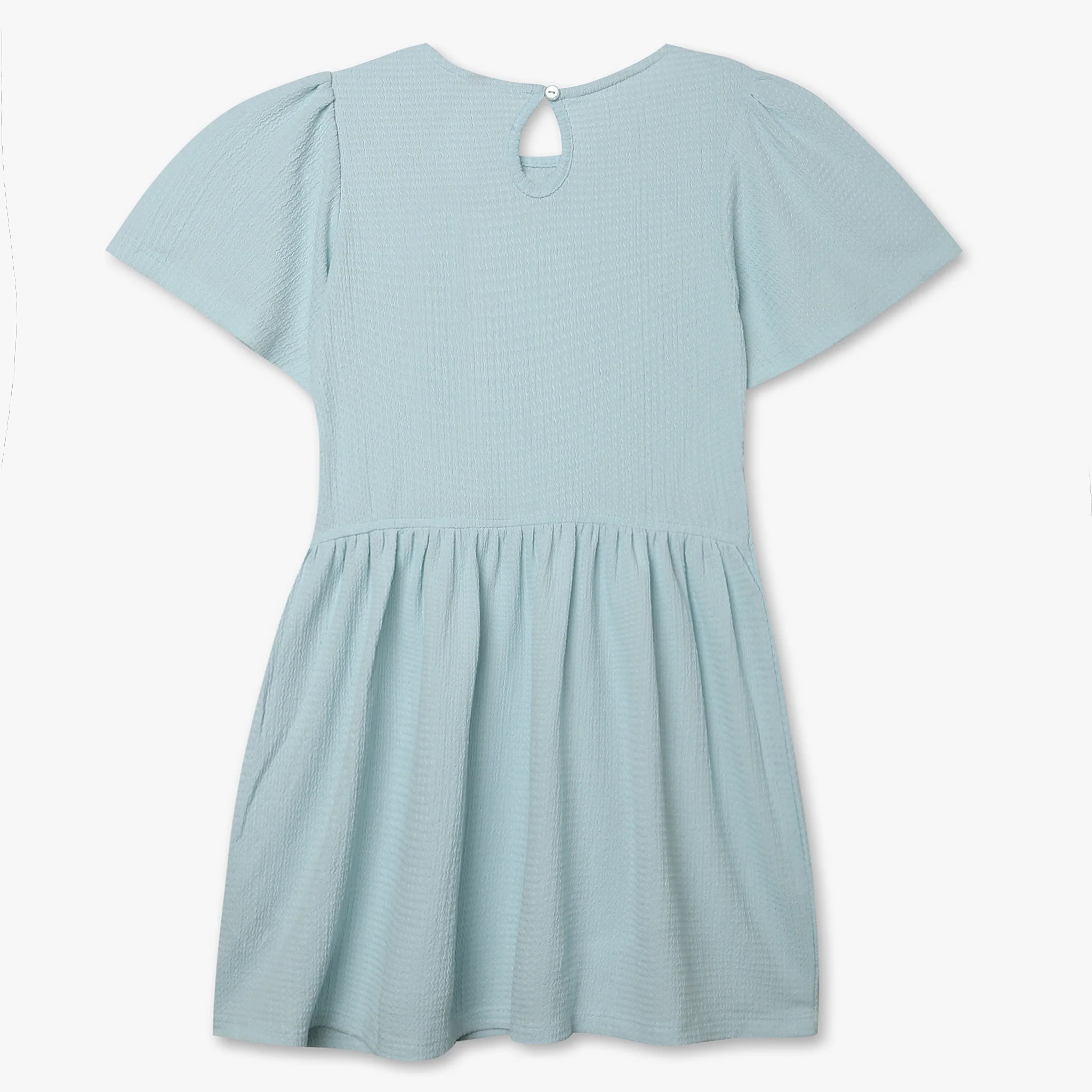 Girls Cotton Knee Length Frock - Image 2