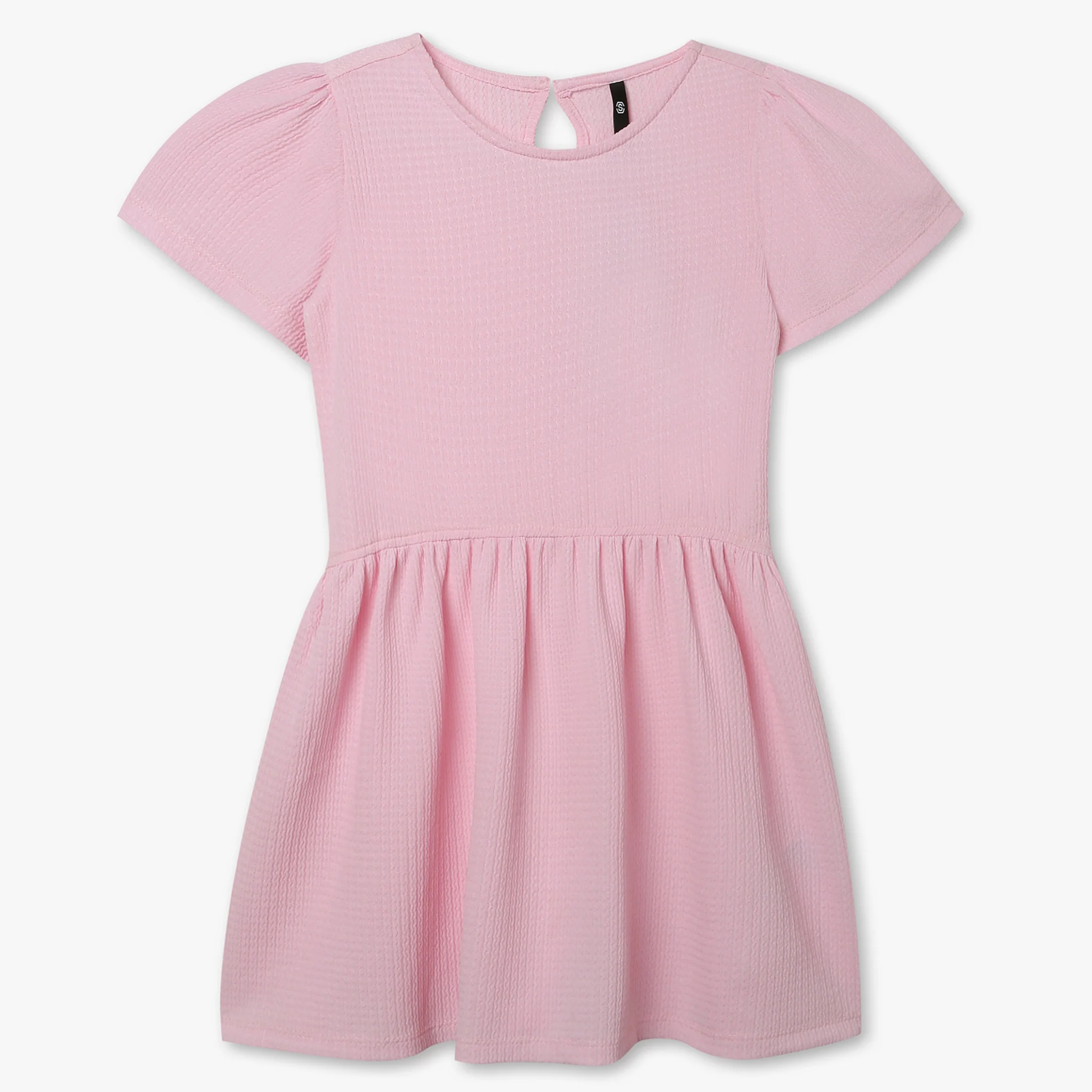 Girls Cotton Knee Length Frock - Image 4