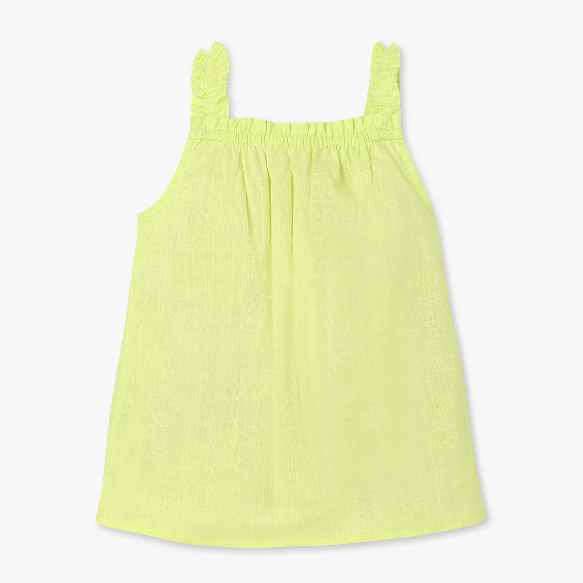 Girls Cotton Sqaure Neck Top - Image 5