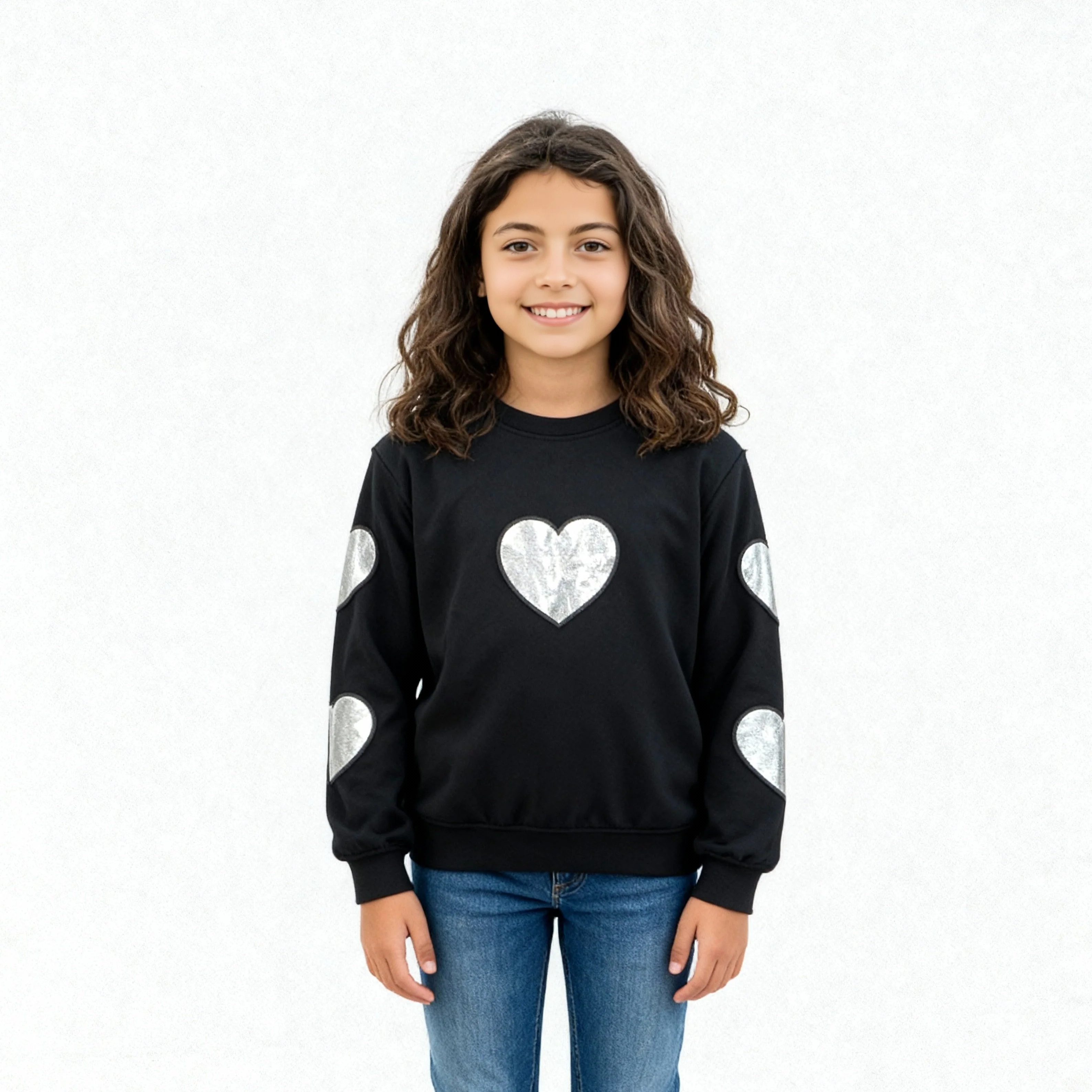 Girls Cotton Pop Sweats Tee - Image 2