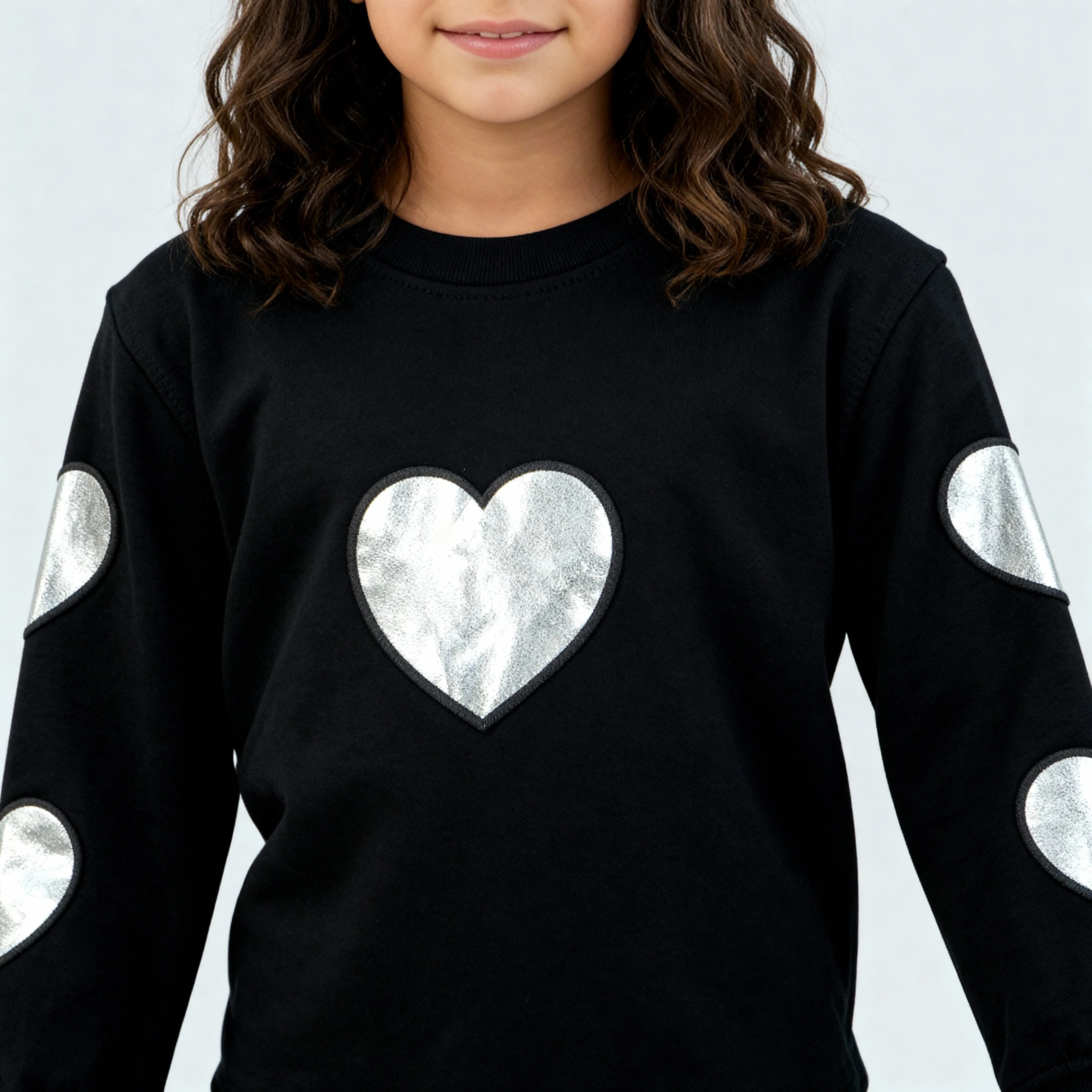 Girls Cotton Pop Sweats Tee - Image 4