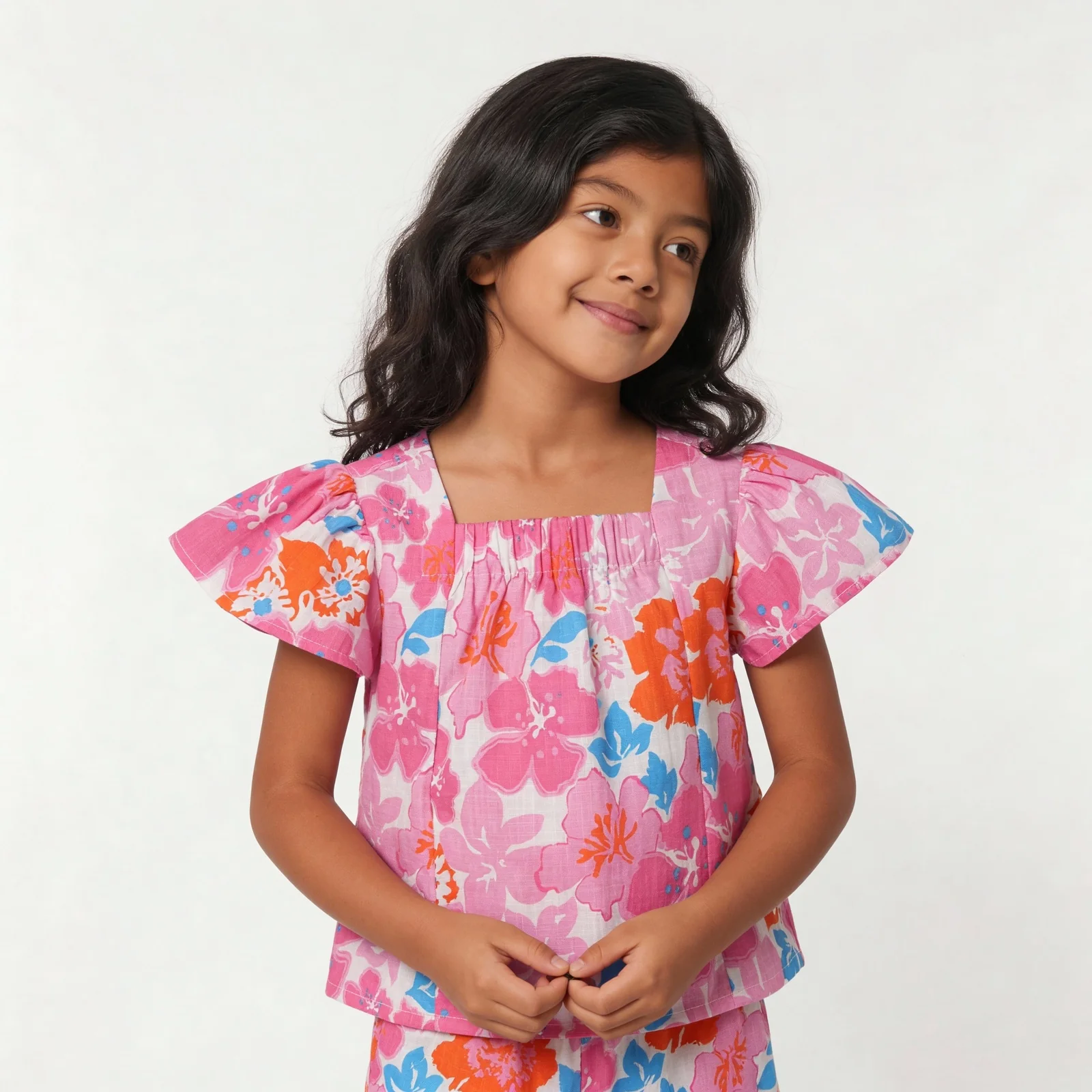 Girls Cotton Printed Dress - Image 2