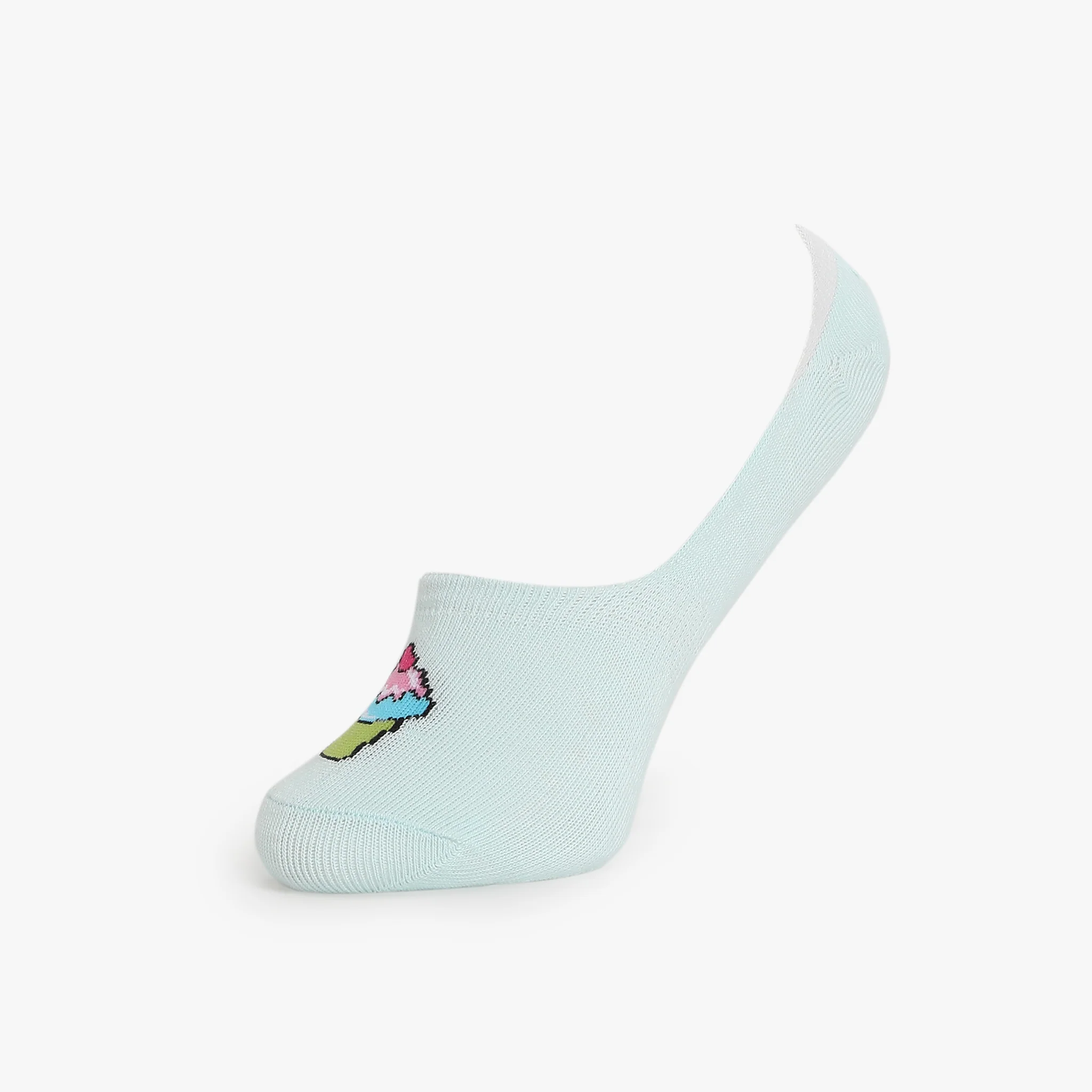 Girls Cotton Printed Shoe Liner Socks - Image 10