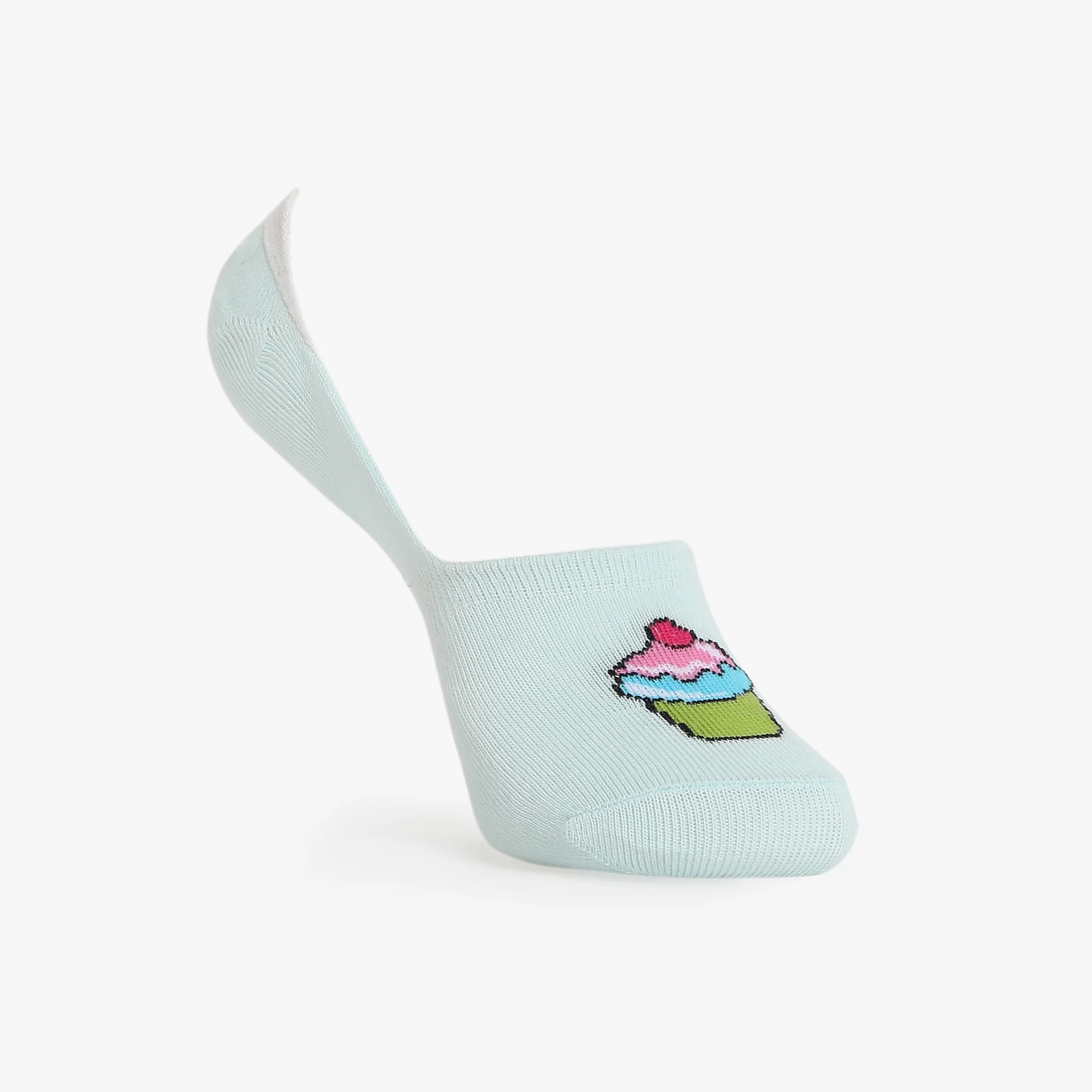 Girls Cotton Printed Shoe Liner Socks - Image 8