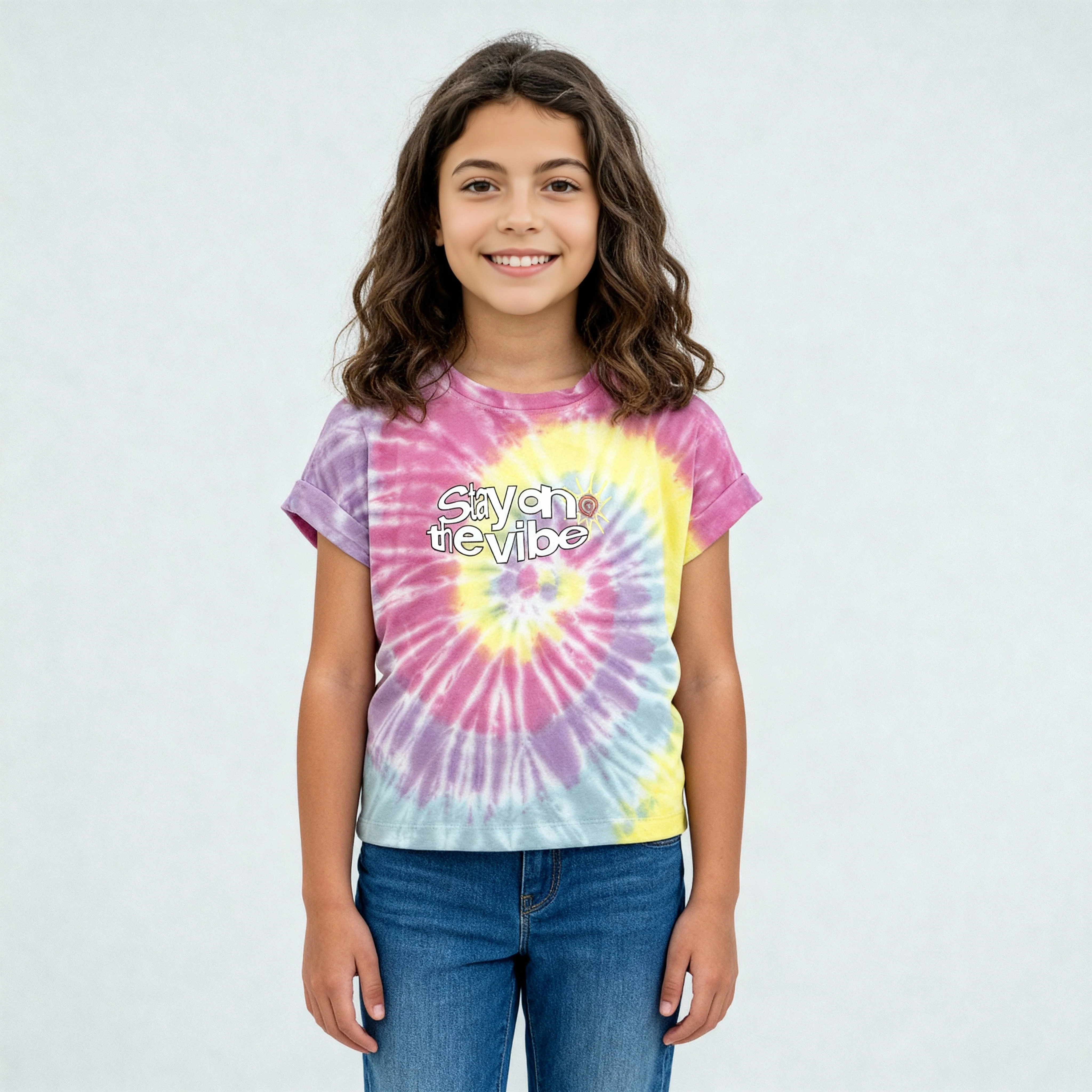 Girls Cotton Printed Skiddle T-Shirt - Image 2