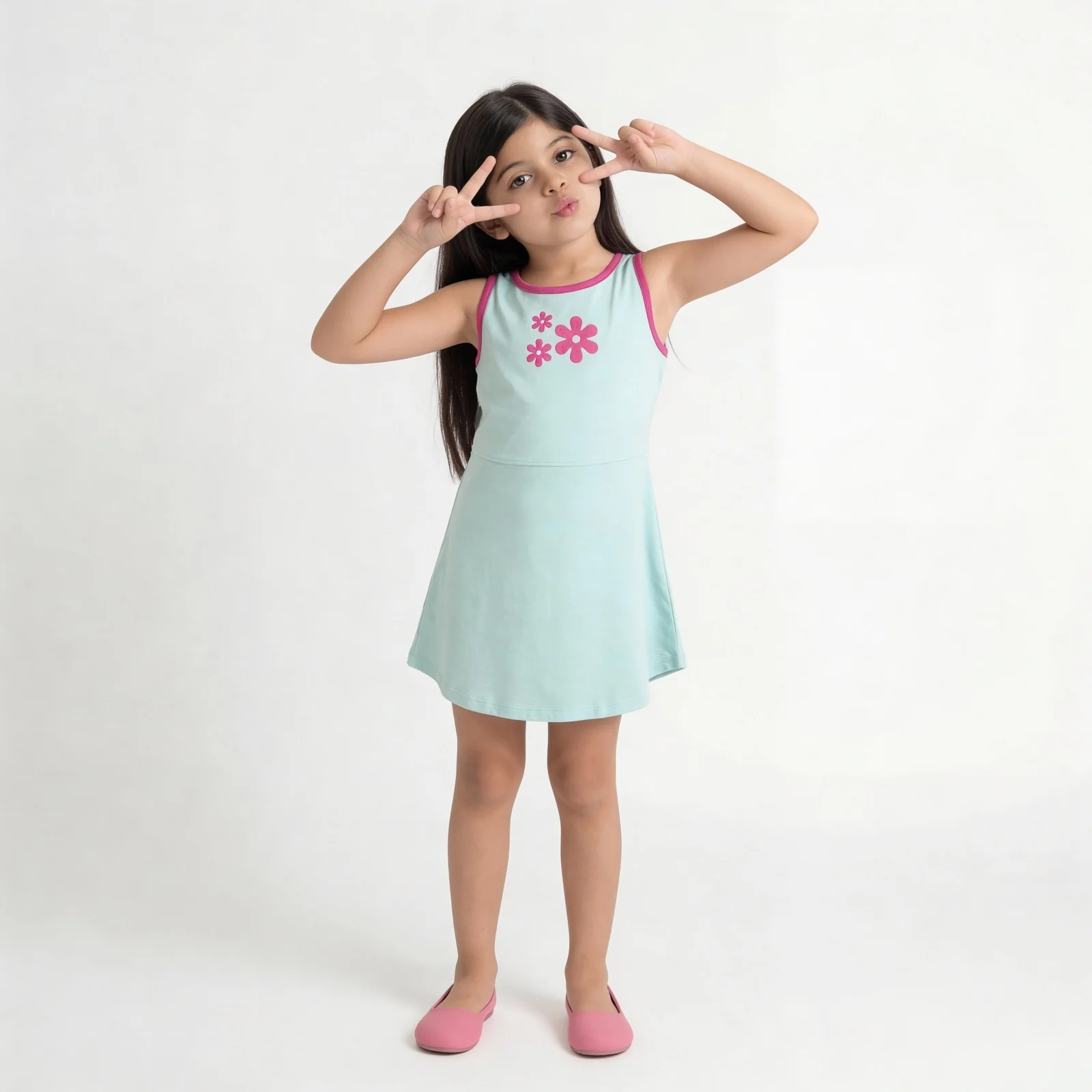 Girls Cotton Printed Weekend Dress