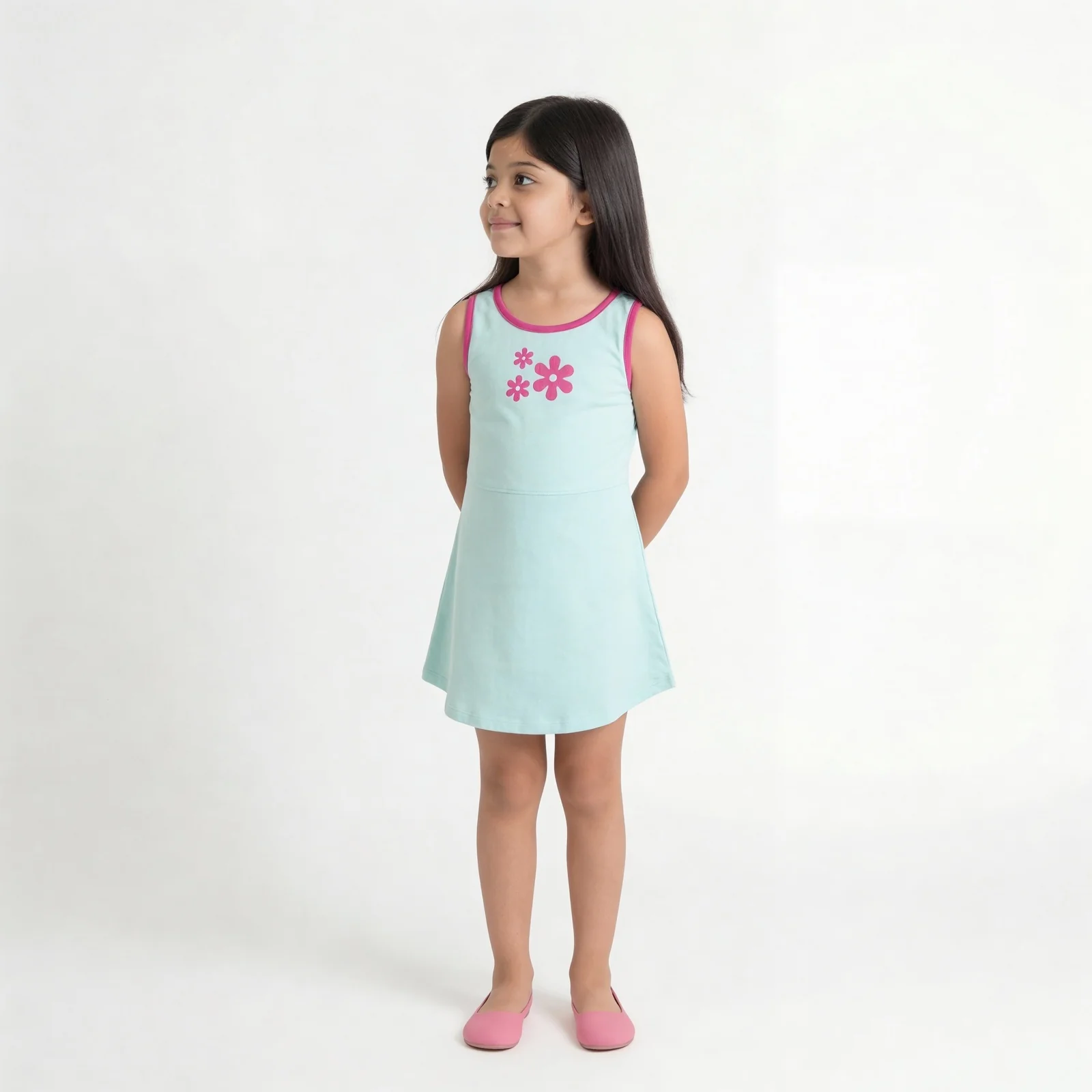 Girls Cotton Printed Weekend Dress - Image 2